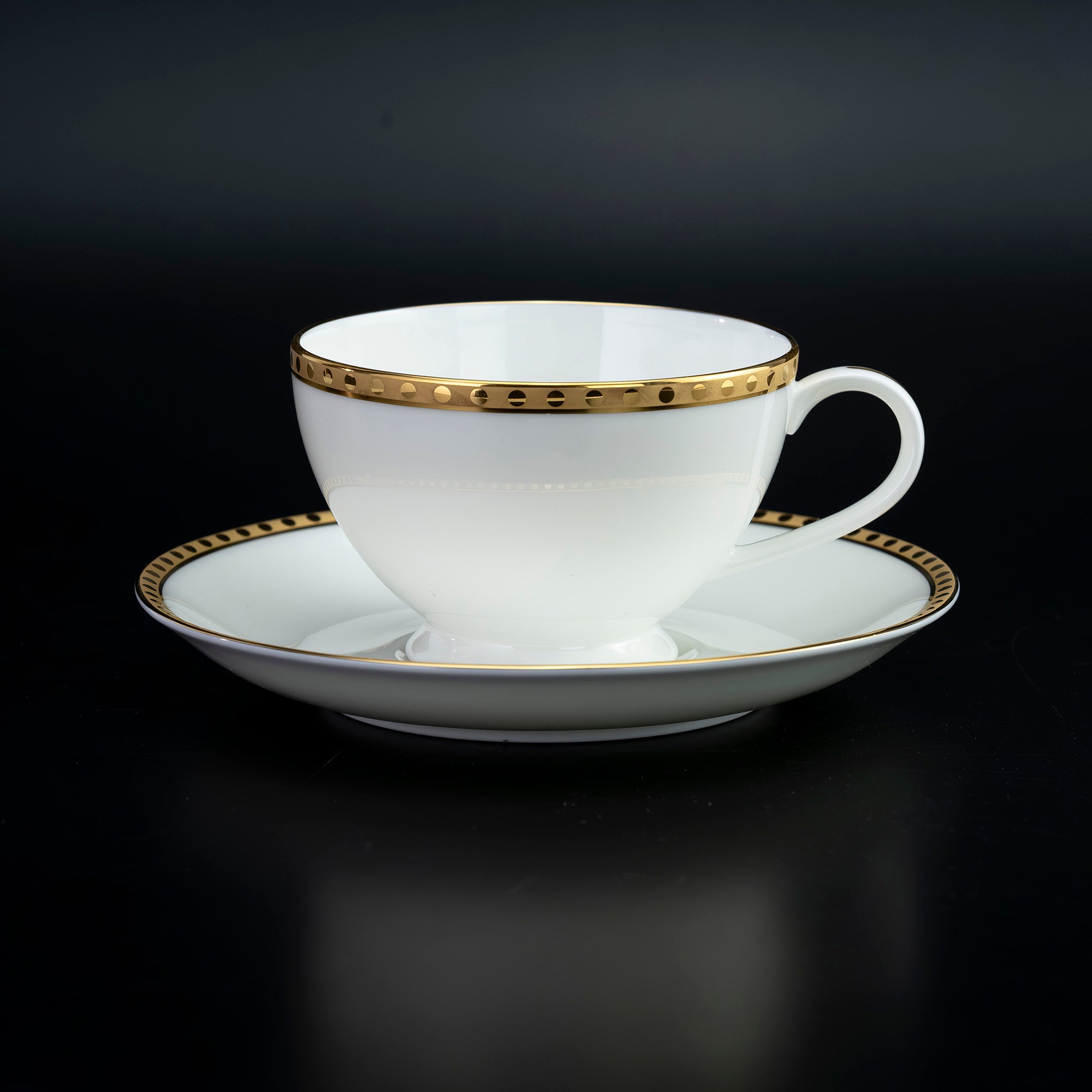 ティファニー TIFFANY&Co. ゴールドバンド カップ＆ソーサー ティーカップ セット【箱付】