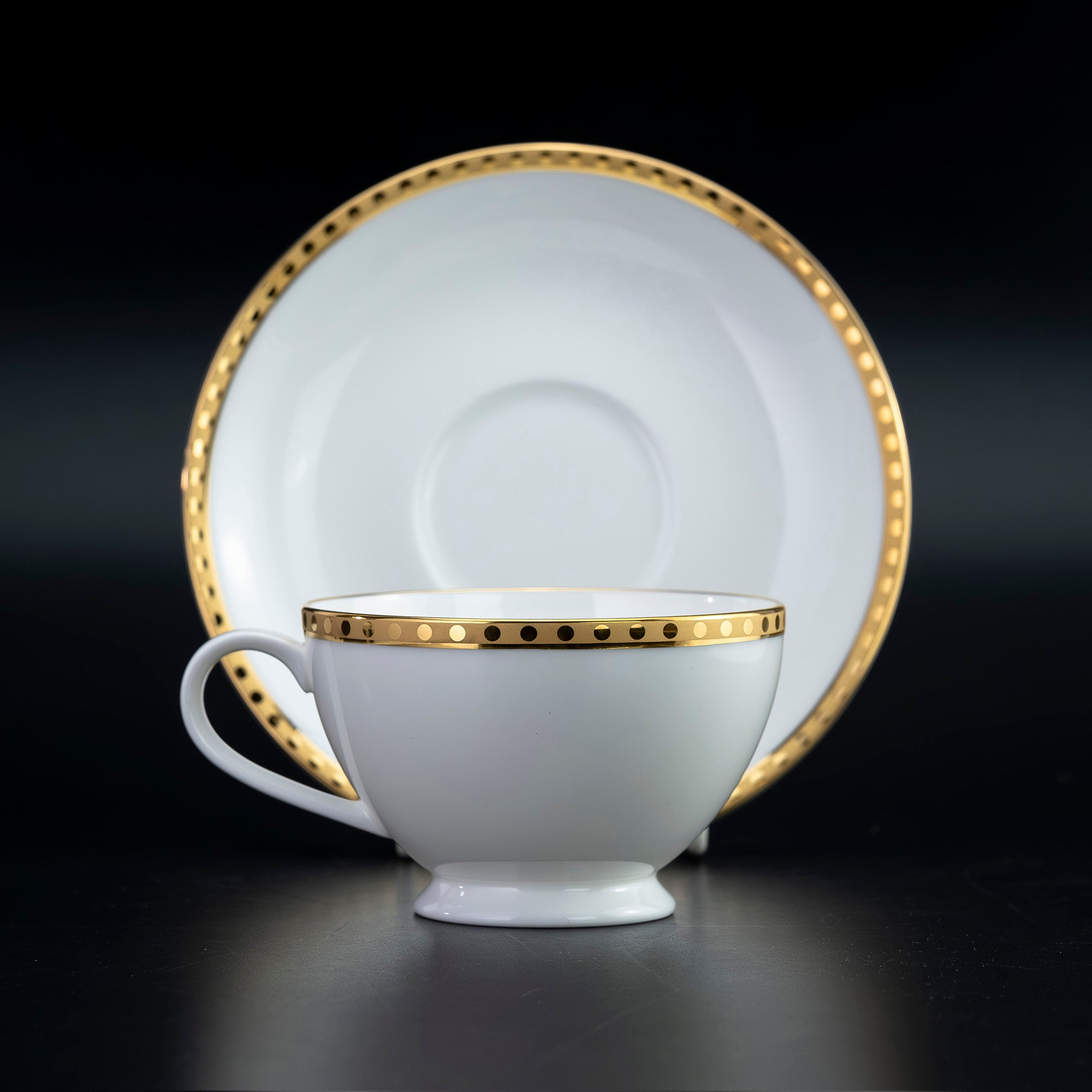 ティファニー TIFFANY&Co. ゴールドバンド カップ＆ソーサー ティーカップ セット【箱付】