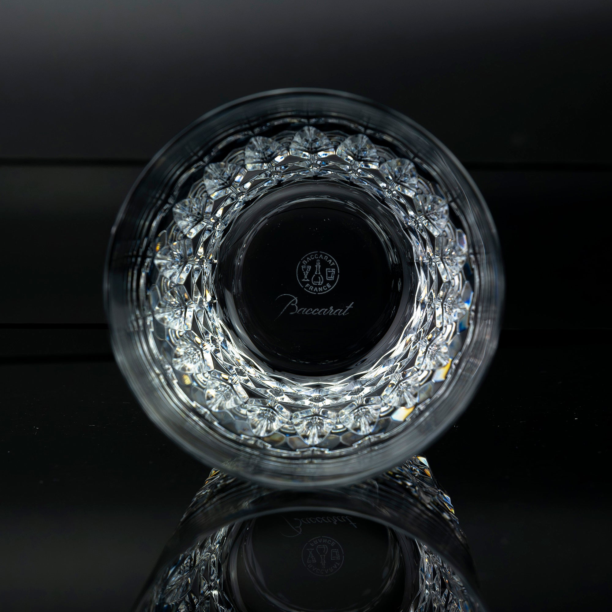 バカラ Baccarat ピカデリー オールドファッションドグラス ペア 箱・冊子付き クリスタル ロックグラス フランス製【美品】