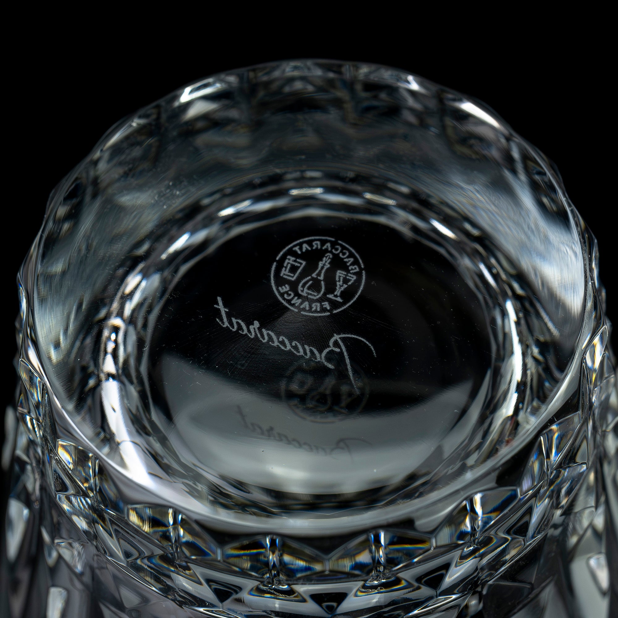 バカラ Baccarat ピカデリー オールドファッションドグラス ペア 箱・冊子付き クリスタル ロックグラス フランス製【美品】