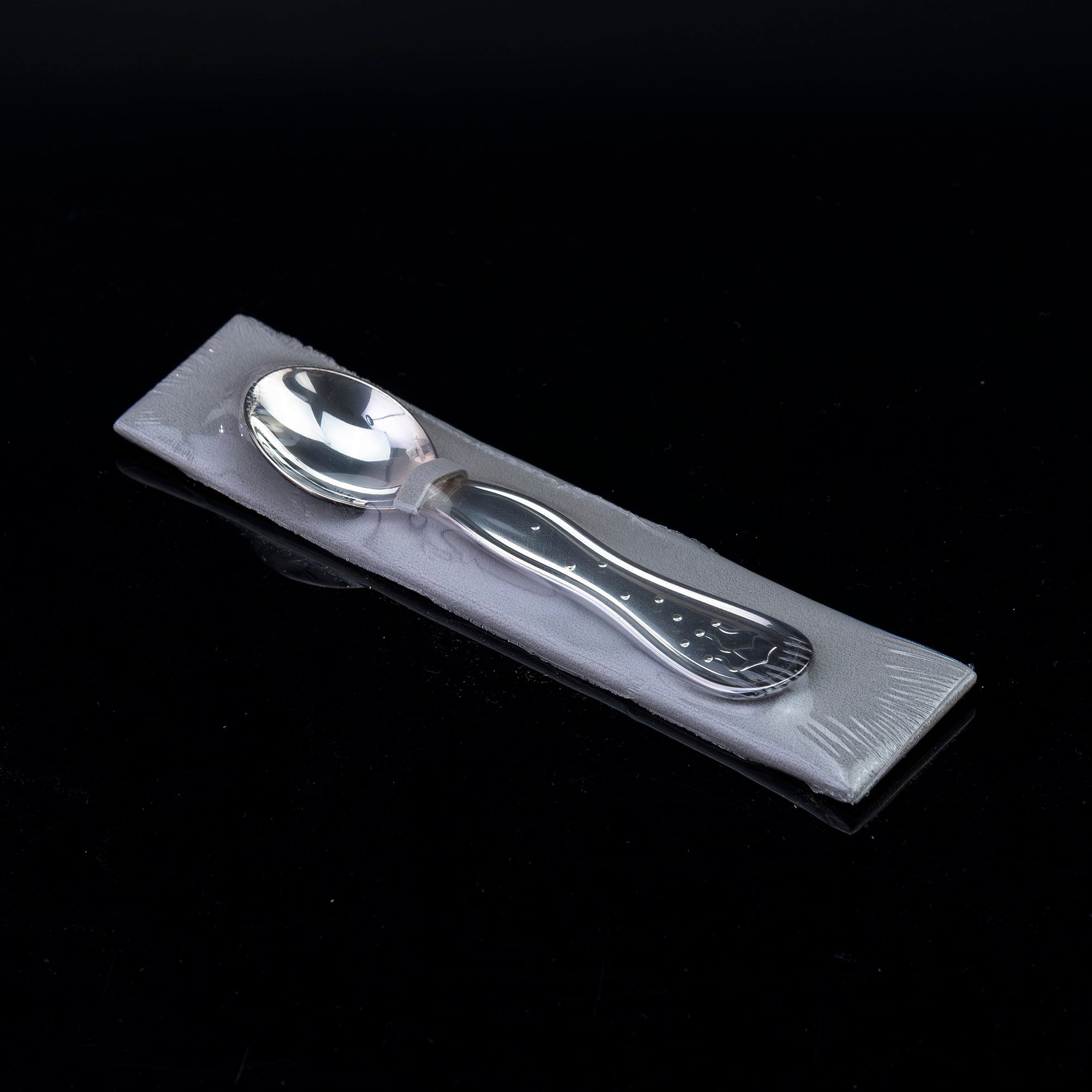 クリストフル Christofle ベビースプーン FOLLETTO フォレット 妖精モチーフ シルバーコーティング フランス製 【箱付】