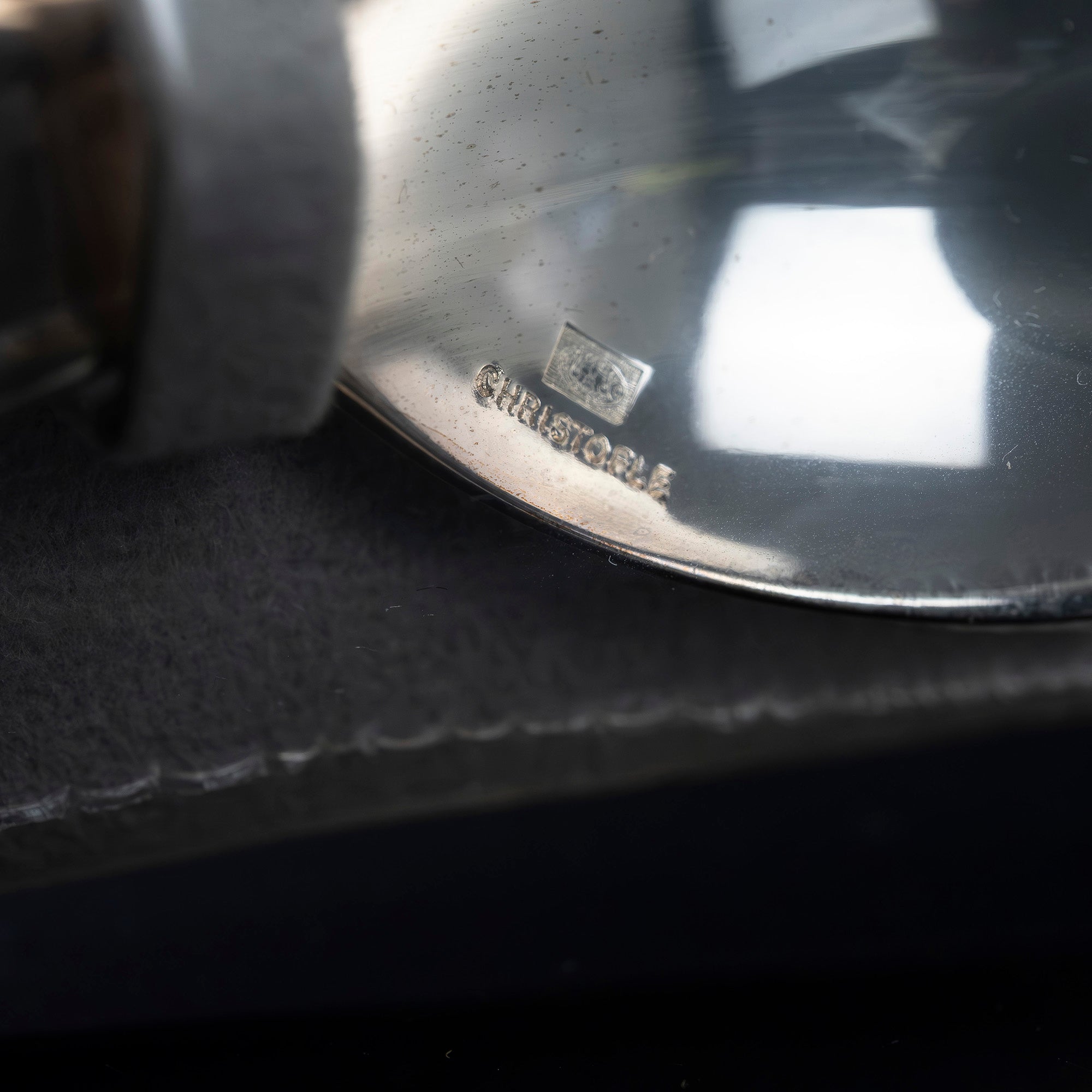 クリストフル Christofle ベビースプーン FOLLETTO フォレット 妖精モチーフ シルバーコーティング フランス製 【箱付】