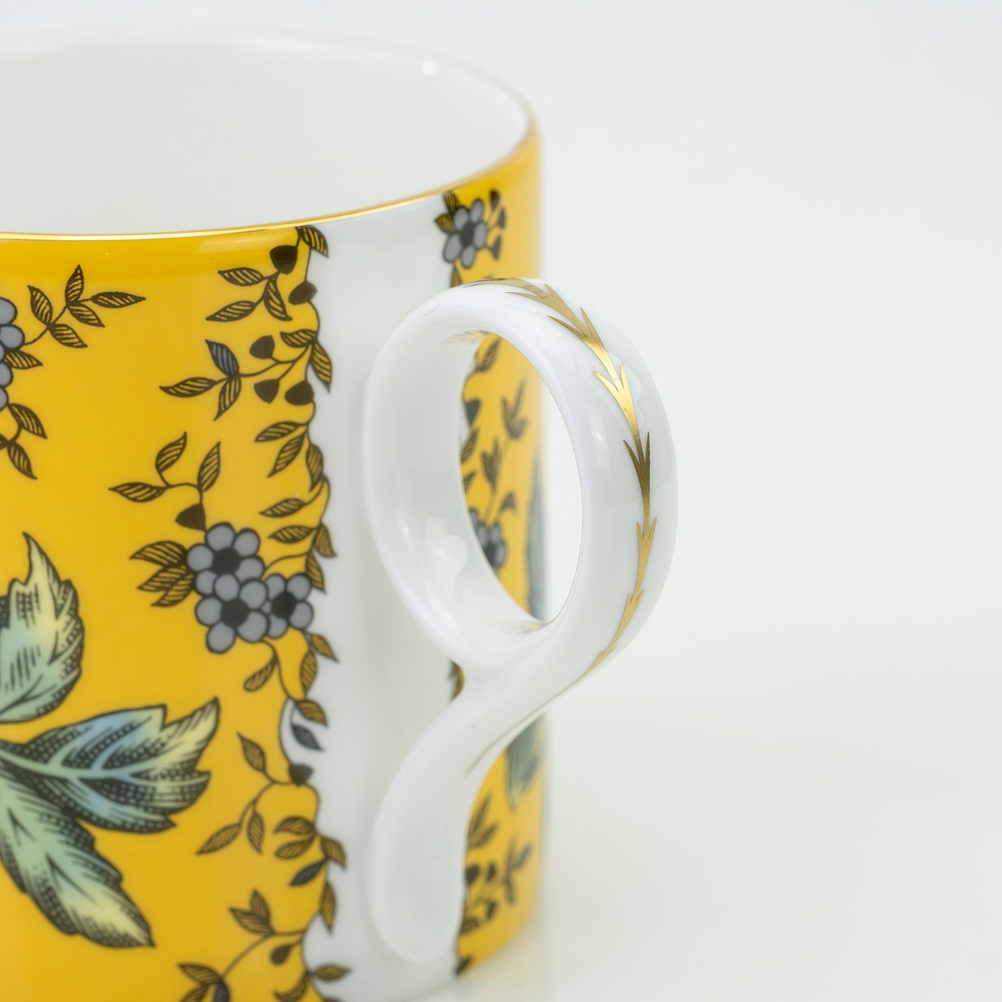 ウェッジウッド WEDGWOOD ワンダーラスト イエロー トンキン マグカップ＆スクエアトレイ セット  美品【箱付】