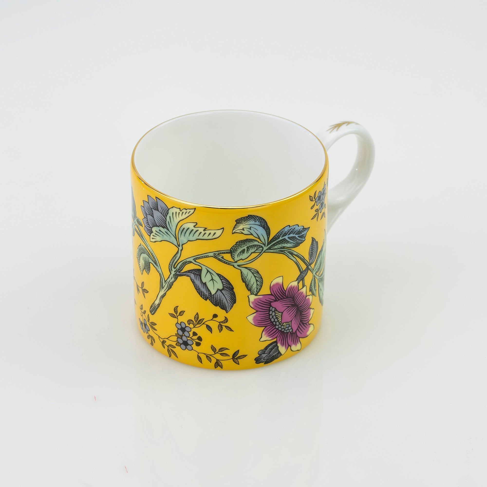 ウェッジウッド WEDGWOOD ワンダーラスト イエロー トンキン マグカップ＆スクエアトレイ セット  美品【箱付】