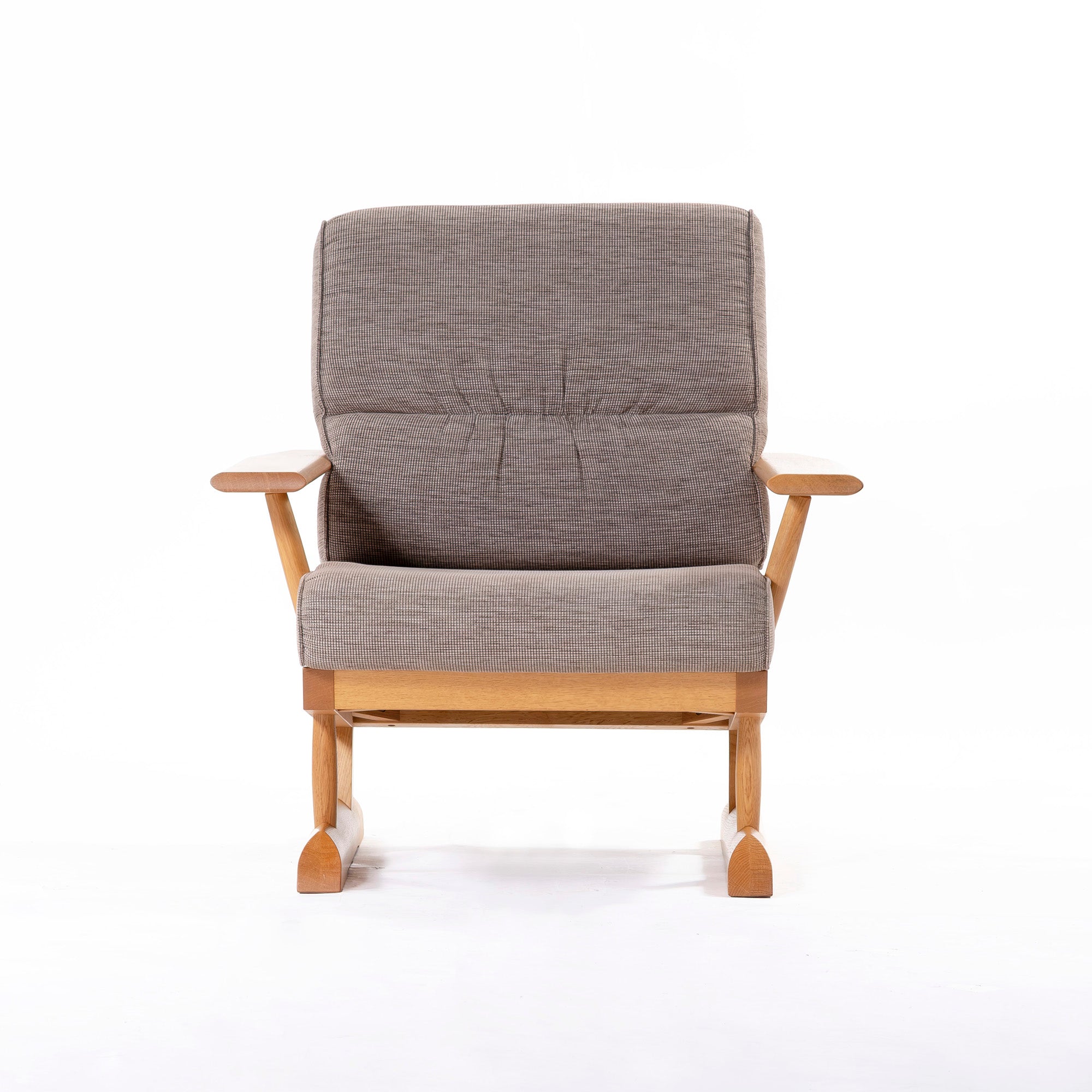 ソファ 飛騨産業 キツツキ HIDA KAYA カヤ 1Pソファ オーク無垢材 ファブリック 和モダン ナチュラル ラウンジチェア シングルソファ