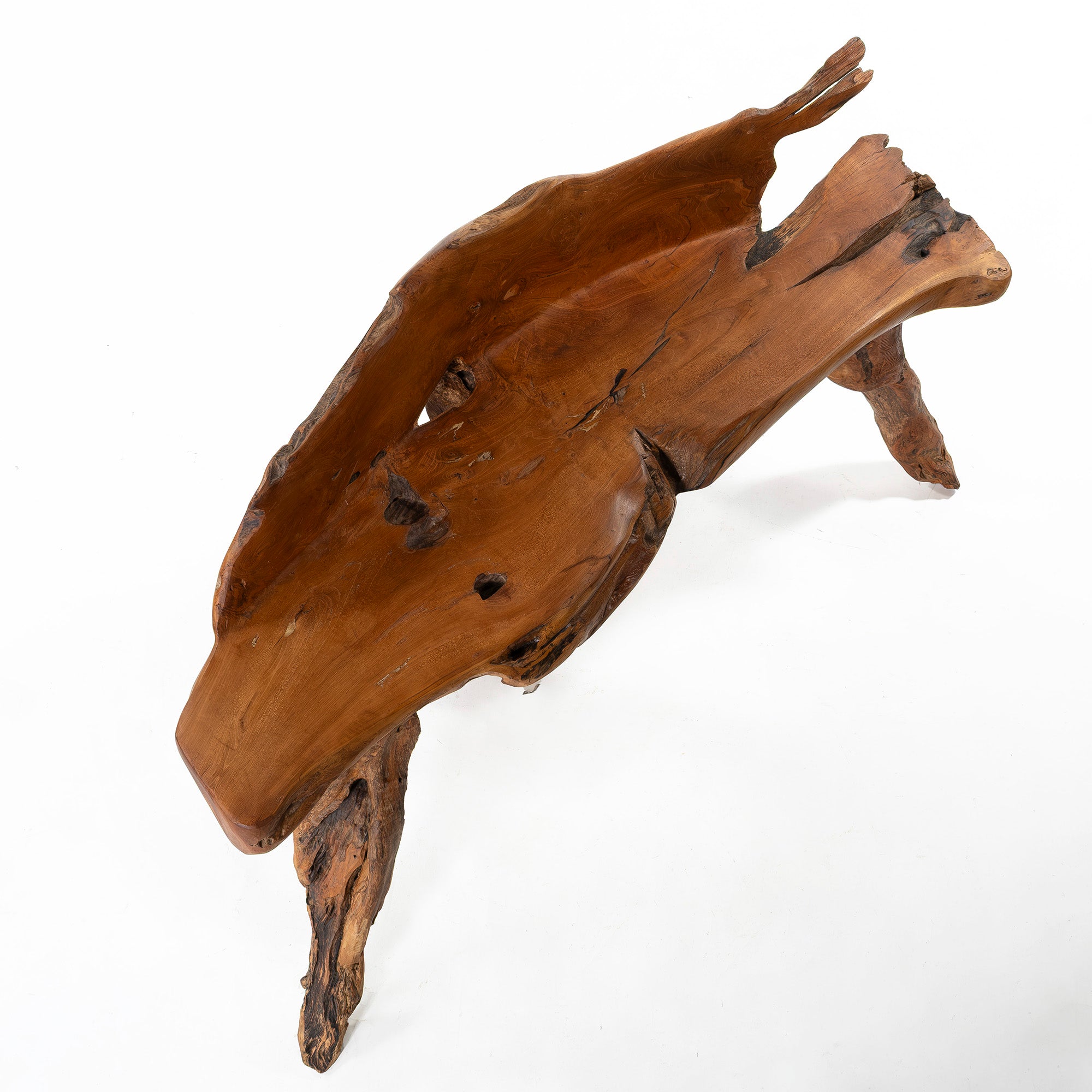 ベンチ 天然木1枚板 チーク古材 オールドチーク 無垢材 流木 オブジェ 一点物 アート 和モダン 和室 アジアン ヴィンテージ アンティーク