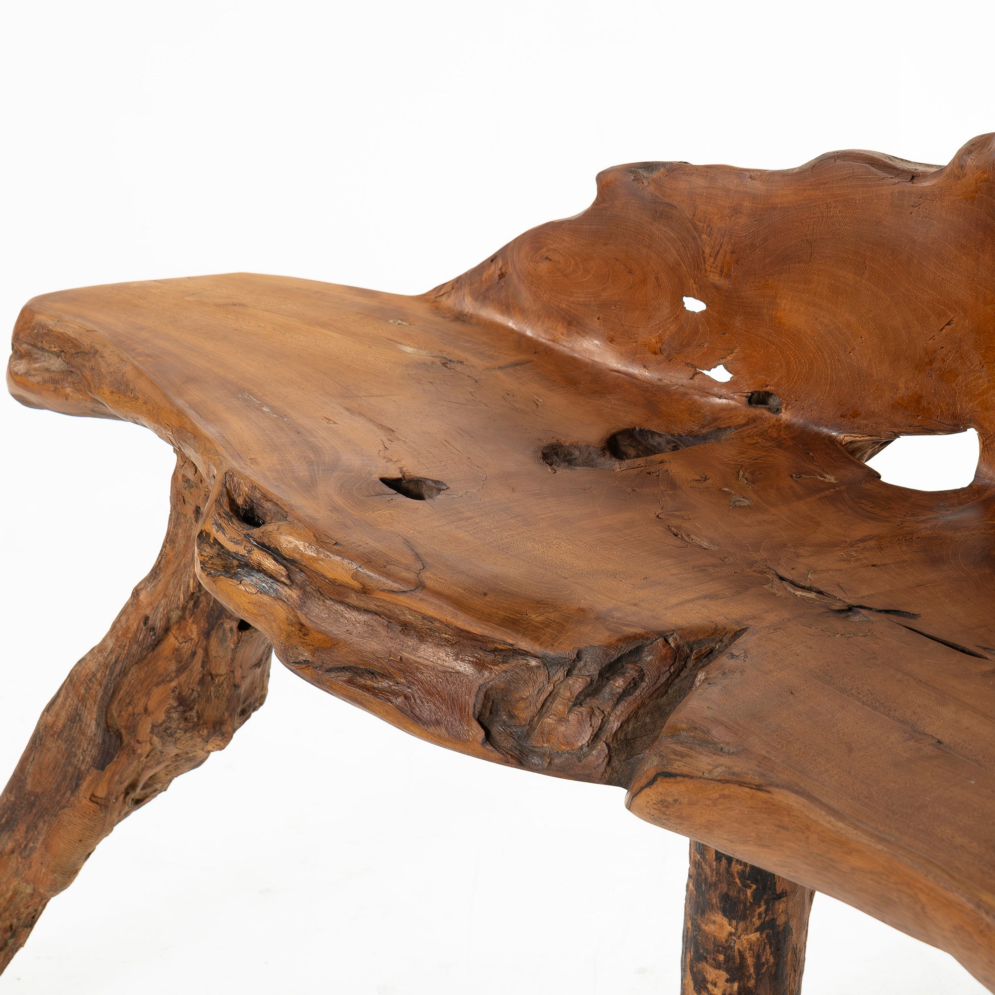 ベンチ 天然木1枚板 チーク古材 オールドチーク 無垢材 流木 オブジェ 一点物 アート 和モダン 和室 アジアン ヴィンテージ アンティーク