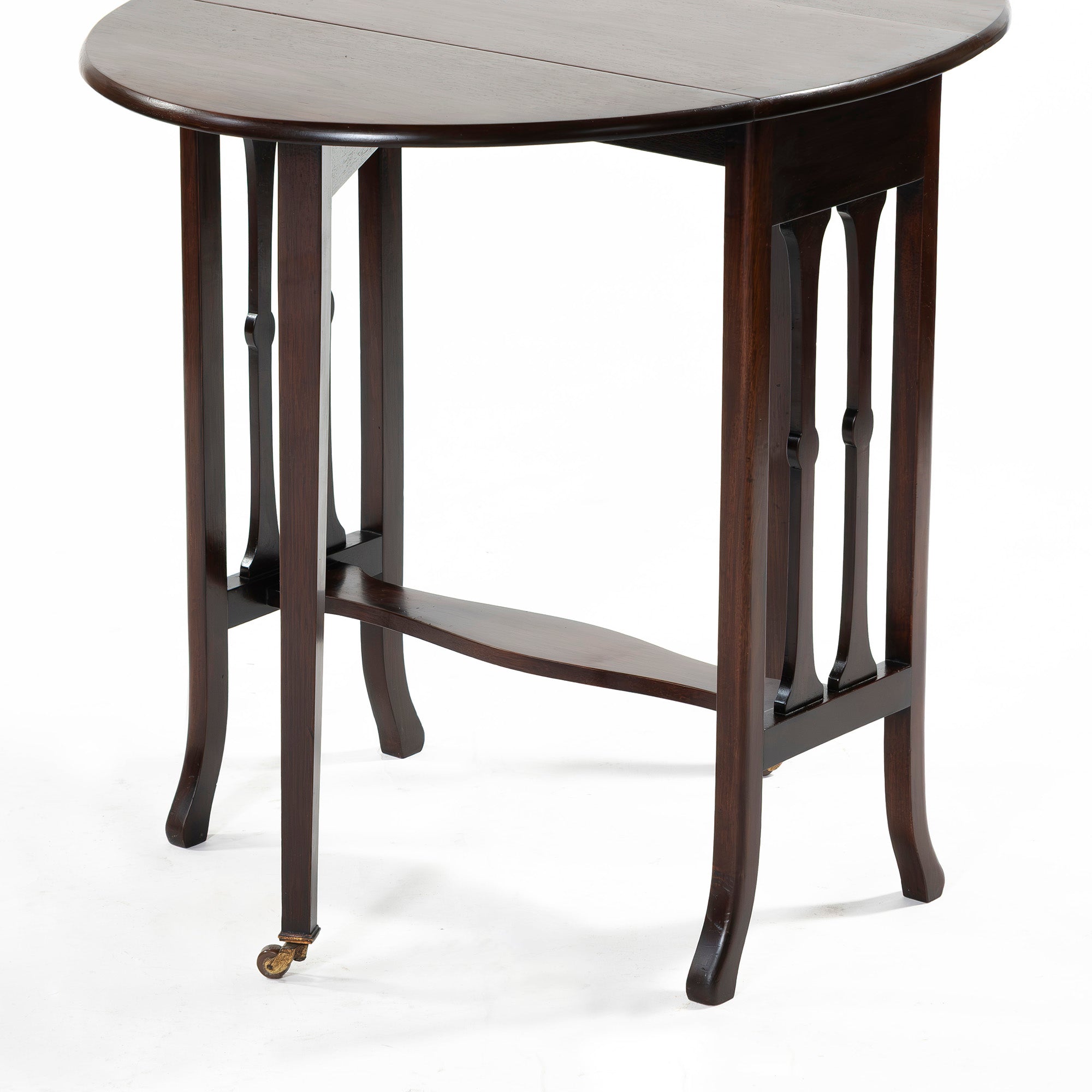 ゲートレッグテーブル 英国アンティーク サザランドテーブル マホガニー材 フォールディング 折り畳み カフェテーブル コンソールテーブル