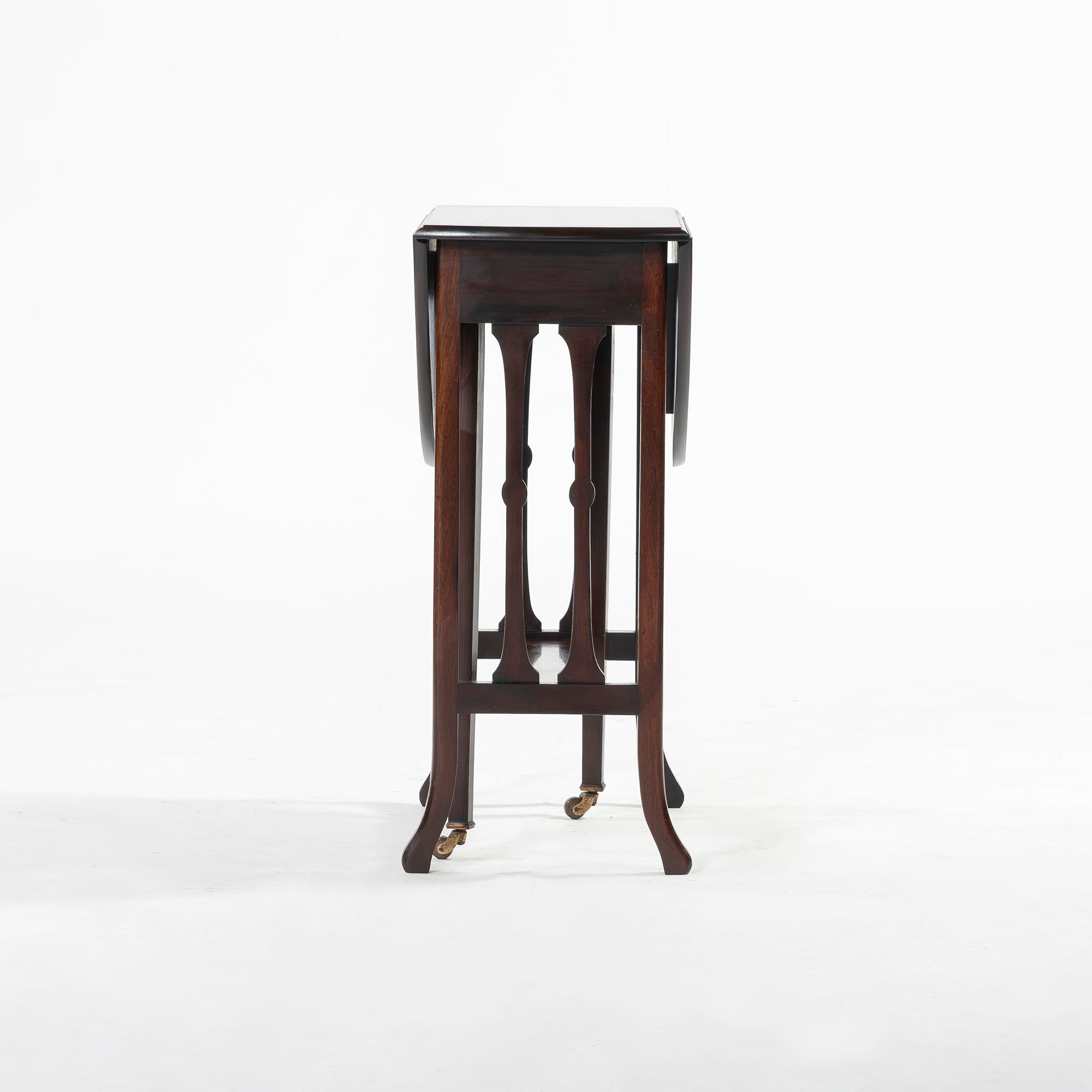 ゲートレッグテーブル 英国アンティーク サザランドテーブル マホガニー材 フォールディング 折り畳み カフェテーブル コンソールテーブル