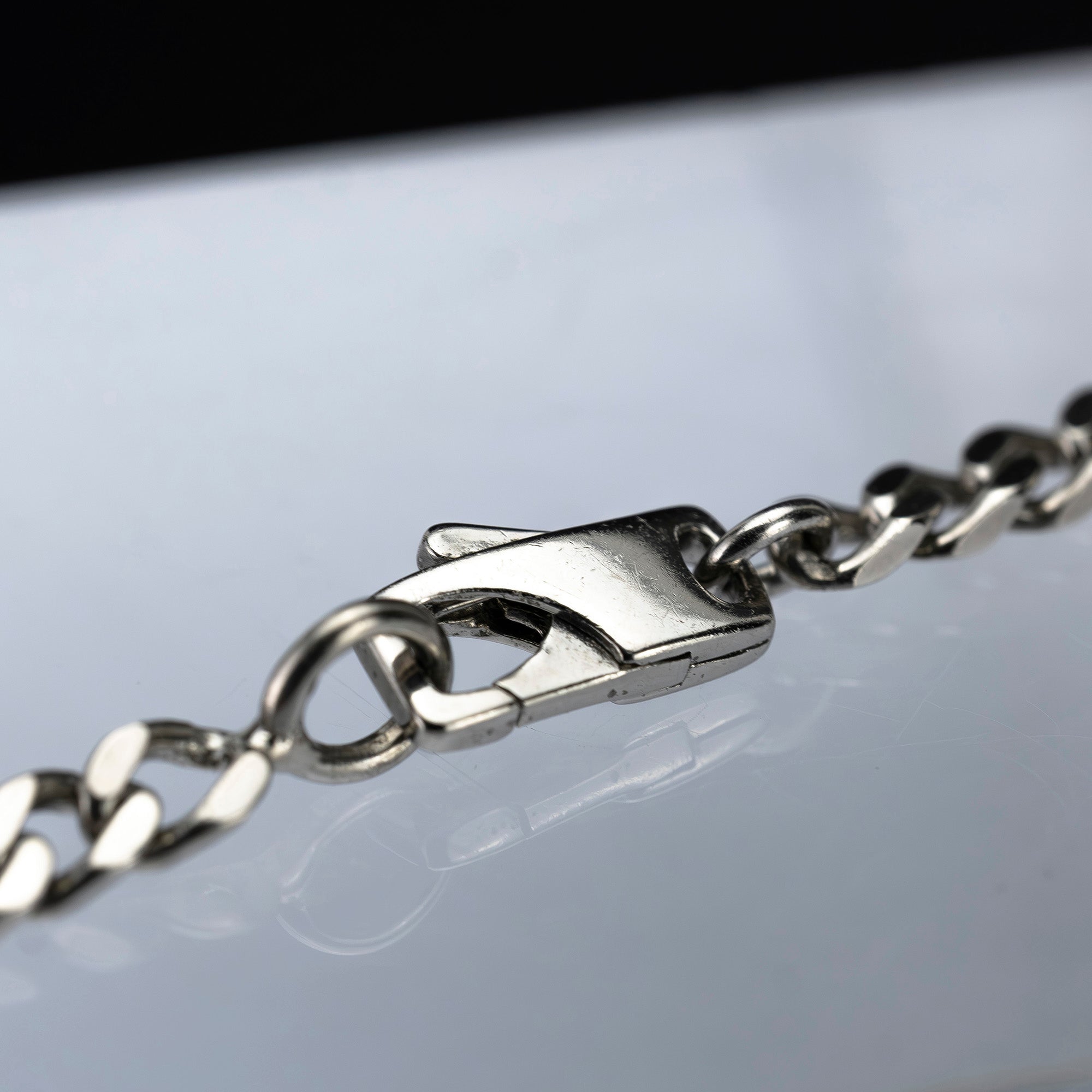 Gucci Ghost Bar Necklace Silver 925 GUCCI GHOST GG Engraved Collaboration Street Unisex