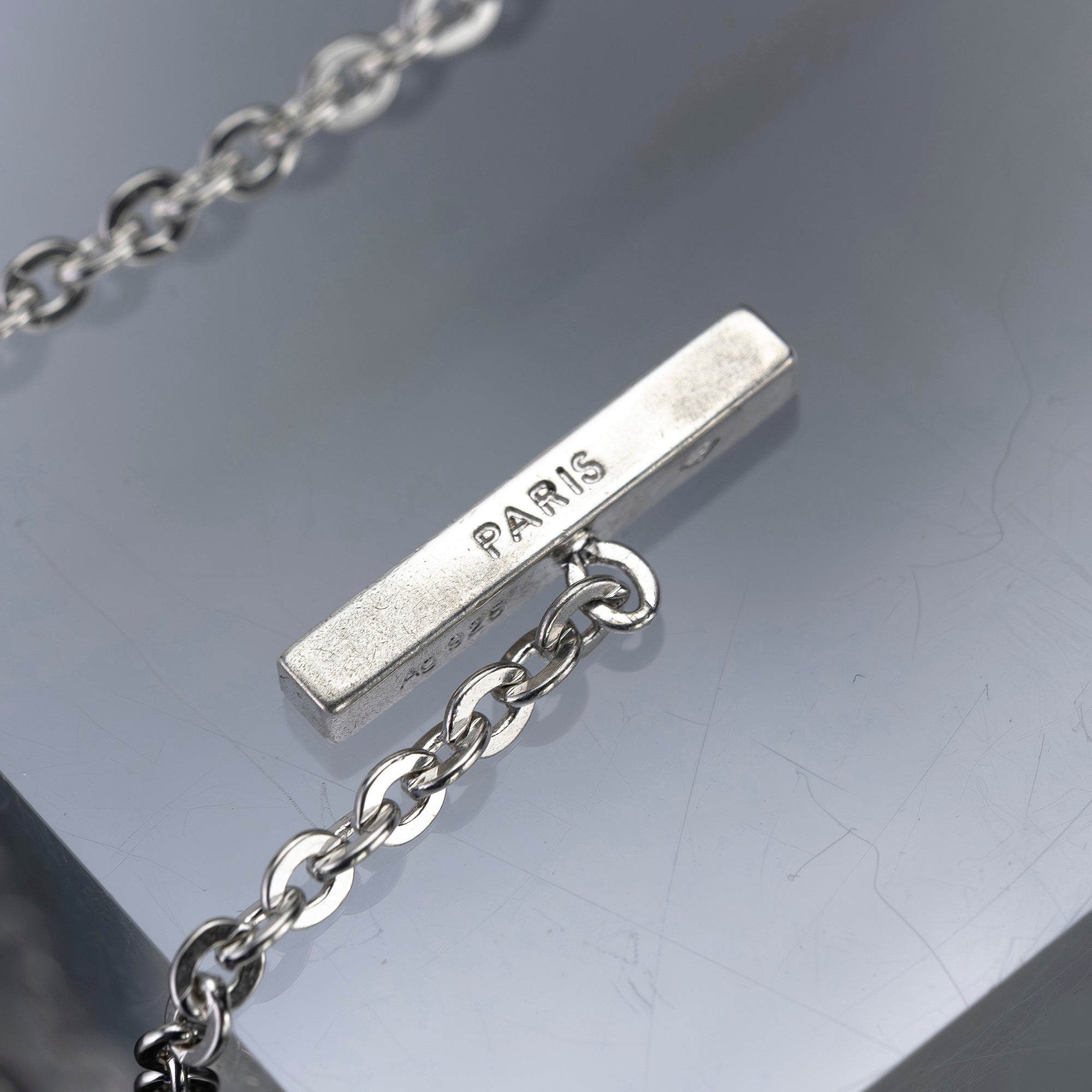 ルイ・ヴィトン パンダンティフV ネックレス M65364 シルバー925 フランス製 Ag925 Vモチーフ メンズ 総重量17.18g