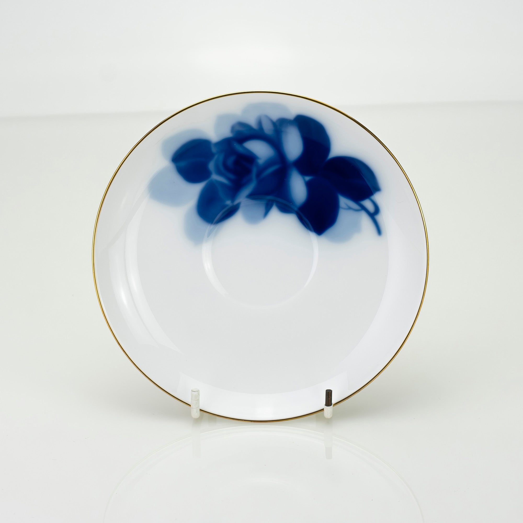 大倉陶園 ブルーローズ 8211 モーニングカップ＆ソーサー OKURA 白磁 青薔薇 コーヒーカップ 日本製 洋食器【箱付】(1)