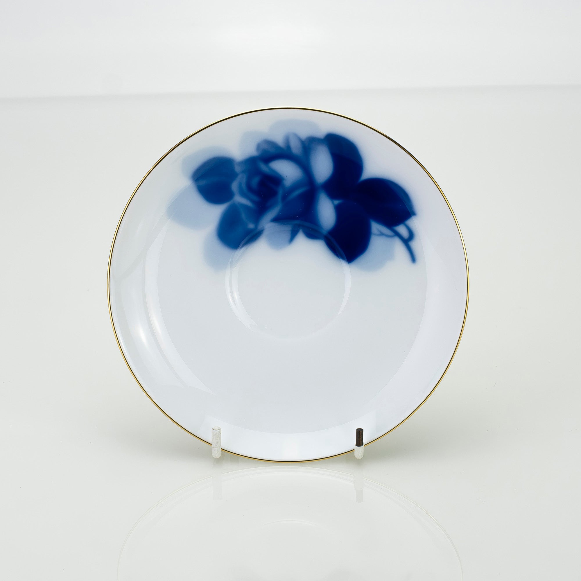 大倉陶園 ブルーローズ 8211 モーニングカップ＆ソーサー OKURA 白磁 青薔薇 コーヒーカップ 日本製 洋食器【箱付】(2)