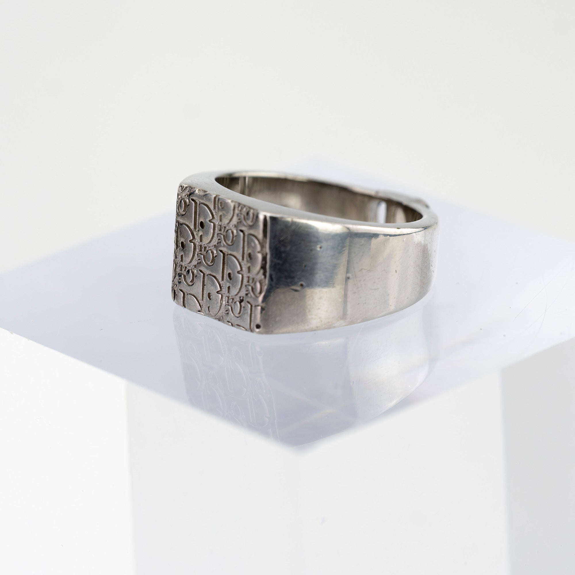 クリスチャンディオール トロッター オブリーク リング メンズ 約20号 シルバー925  ヴィンテージ