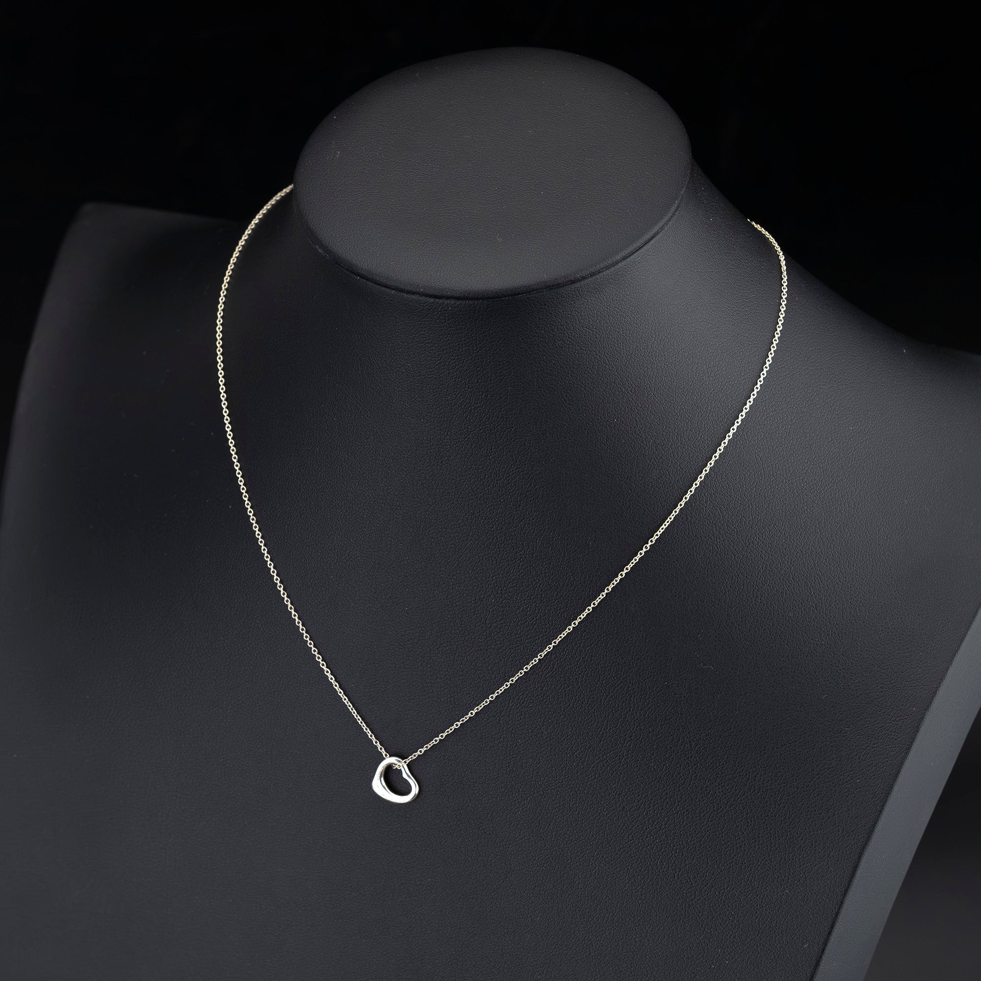 ティファニー TIFFANY＆Co. エルサ・ペレッティ  オープンハート ネックレス  シルバー925  【箱・保存袋付】