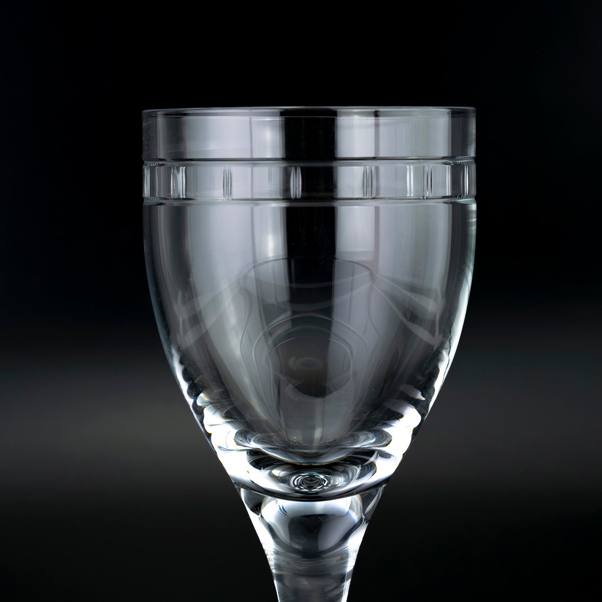 ティファニー TIFFANY&Co. アトラス ペア ワイングラス クリスタル ローマンインデックス シンプルモダン 美品【箱付】（1）