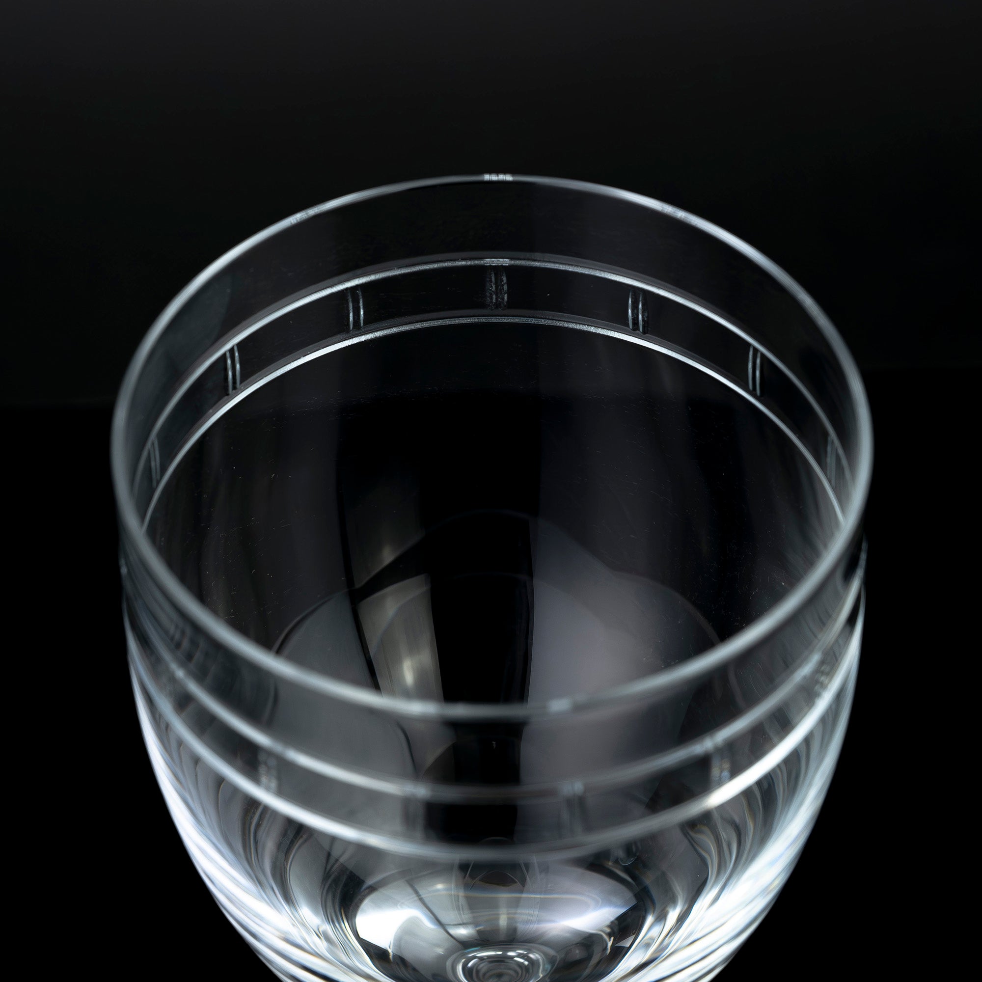 ティファニー TIFFANY&Co. アトラス ペア ワイングラス クリスタル ローマンインデックス シンプルモダン 美品【箱付】（1）