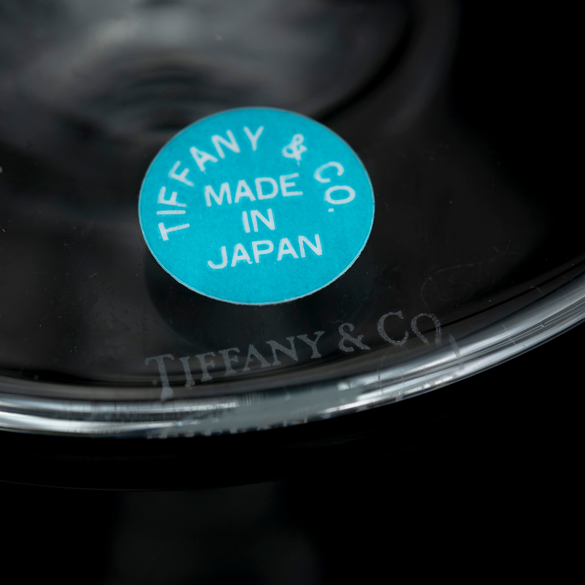 ティファニー TIFFANY&Co. アトラス ペア ワイングラス クリスタル ローマンインデックス シンプルモダン 美品【箱付】（1）
