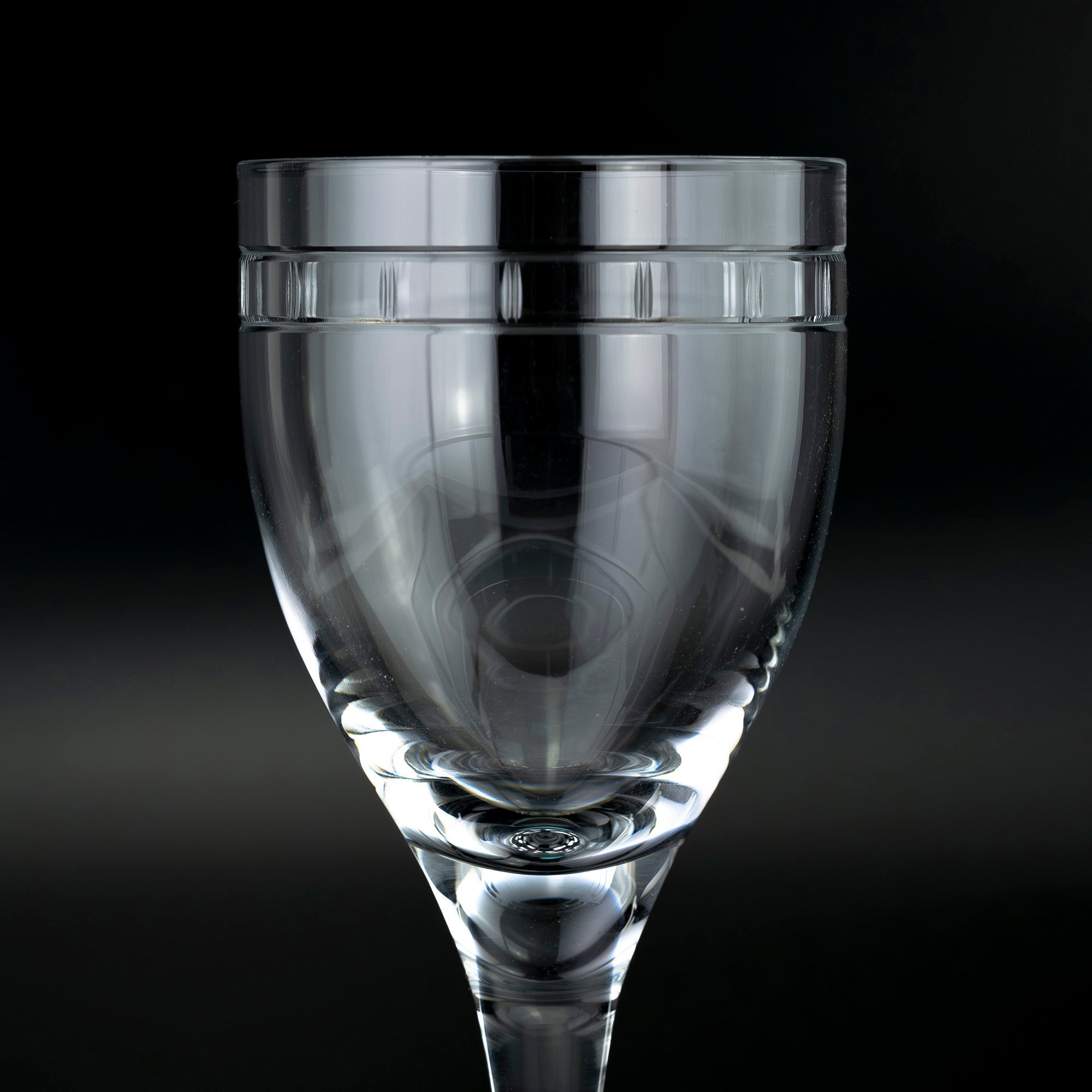 ティファニー TIFFANY&Co. アトラス ペア ワイングラス クリスタル ローマンインデックス シンプルモダン 美品 【箱付】(2)