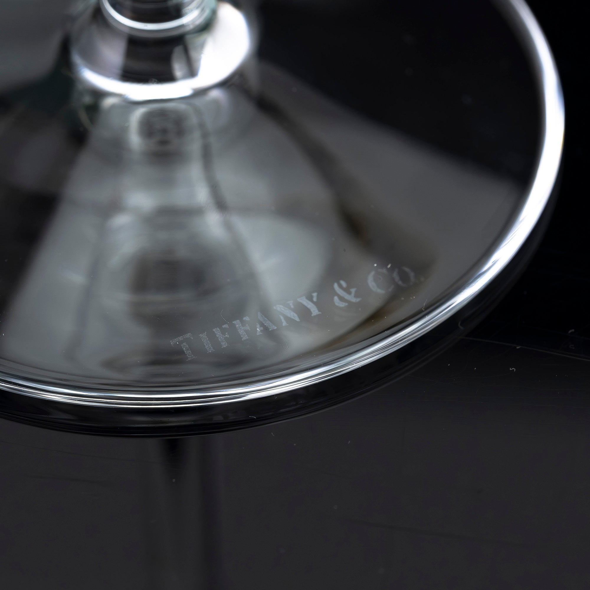 ティファニー TIFFANY＆Co. スウィング シャンパングラス ペア クリスタルグラス テーブルウェア【箱付】