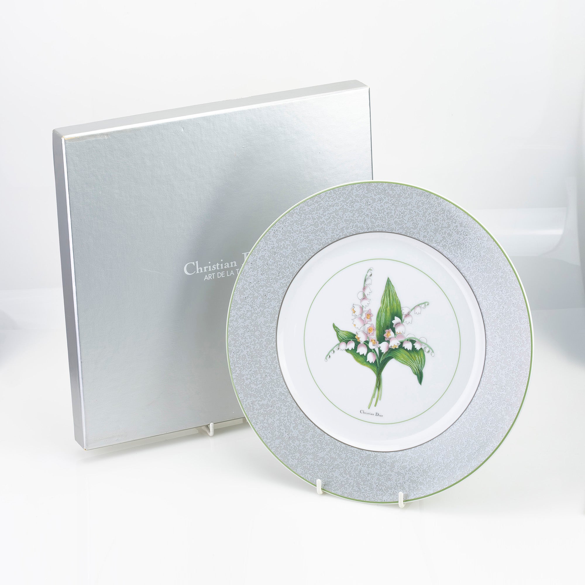 クリスチャンディオール ミリーラフォレ スズラン ディナープレート 31cm  美品【箱付】
