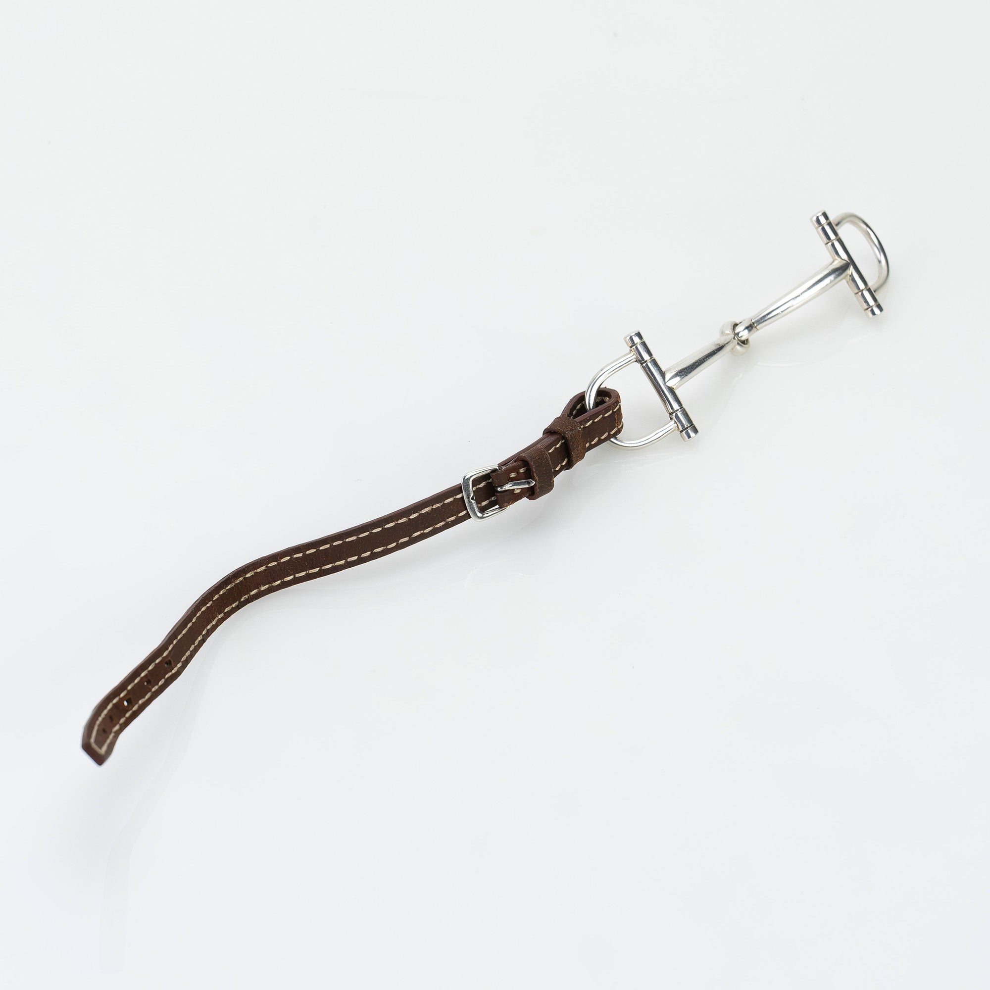 エルメス HERMES ホースビット ブレスレット ヴィンテージ シルバー925 レザー コンビ ユニセックス