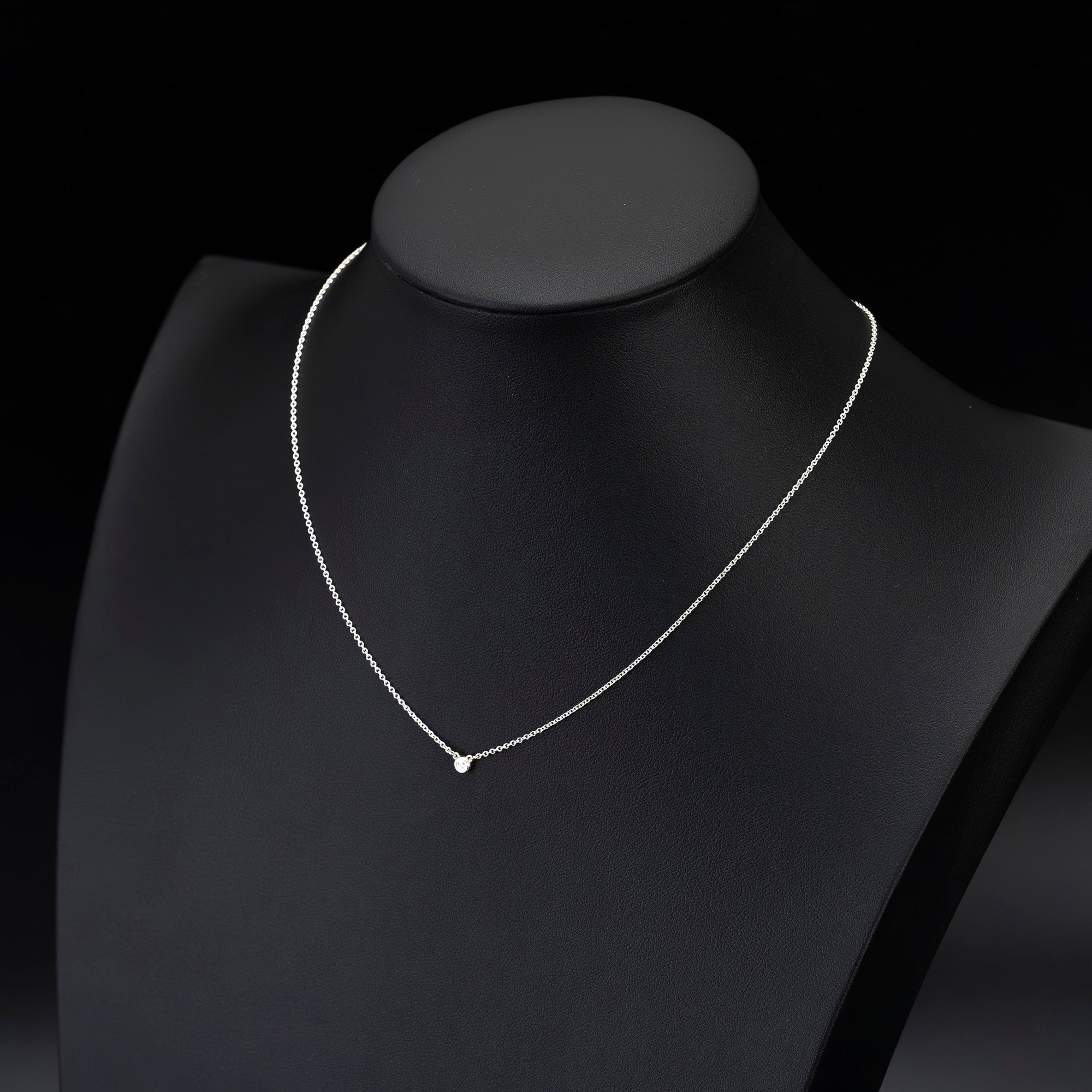 ティファニー バイザヤード ネックレス ダイヤモンド シルバー925 エルサ・ペレッティ 【箱・保存袋付】（1）