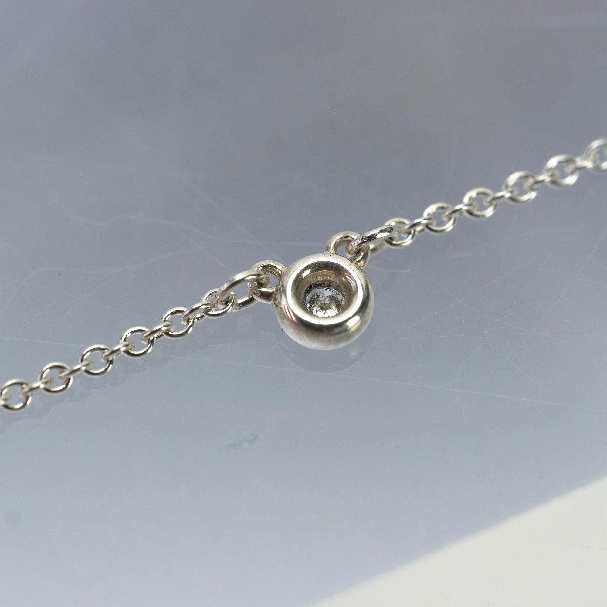 ティファニー バイザヤード ネックレス ダイヤモンド シルバー925 エルサ・ペレッティ 【箱・保存袋付】（1）