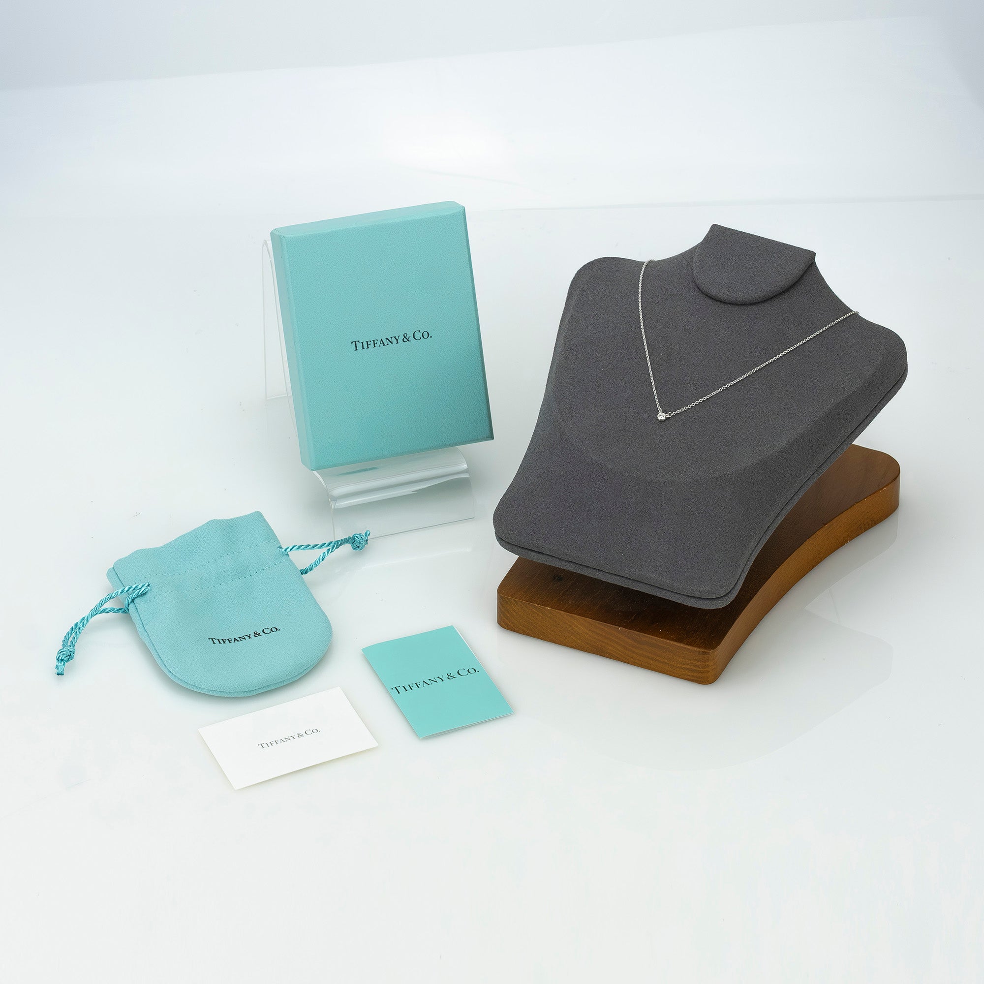 ティファニー バイザヤード ネックレス ダイヤモンド シルバー925 エルサ・ペレッティ 【箱・保存袋付】（2）