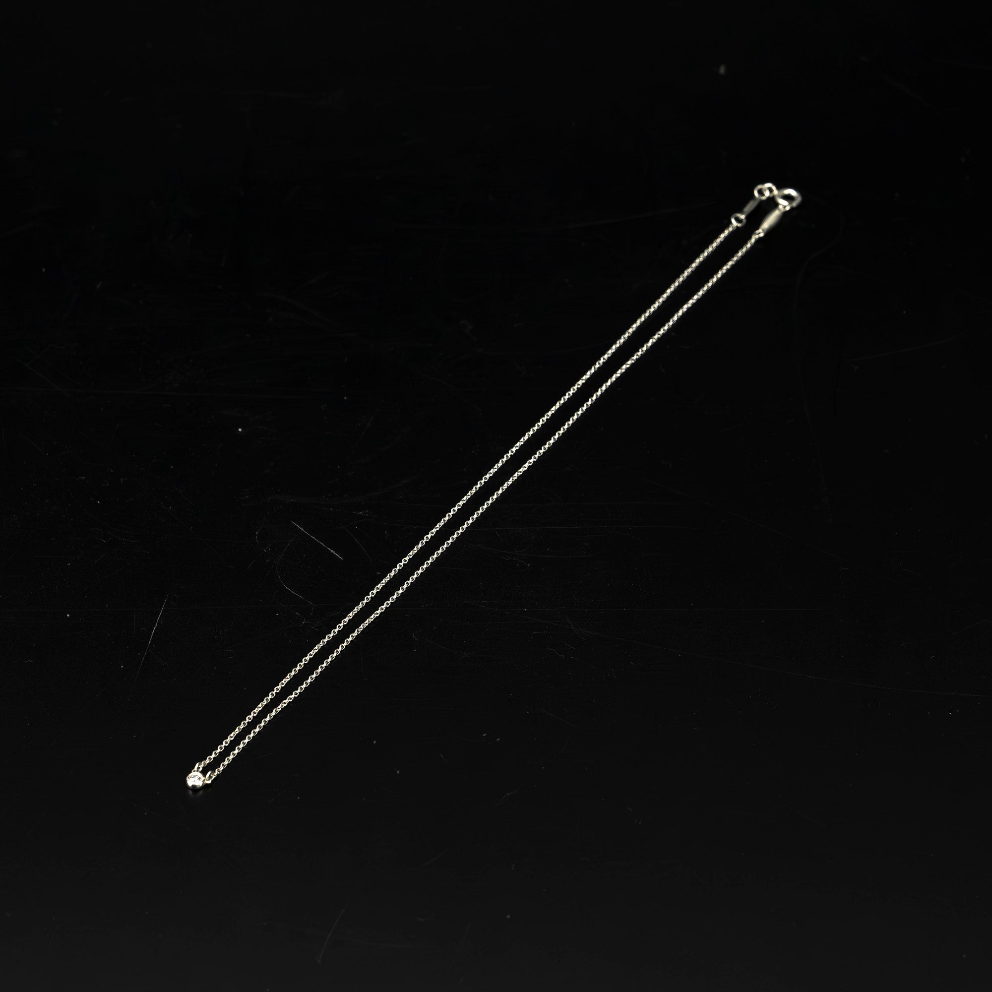 ティファニー バイザヤード ネックレス ダイヤモンド シルバー925 エルサ・ペレッティ 【箱・保存袋付】（2）