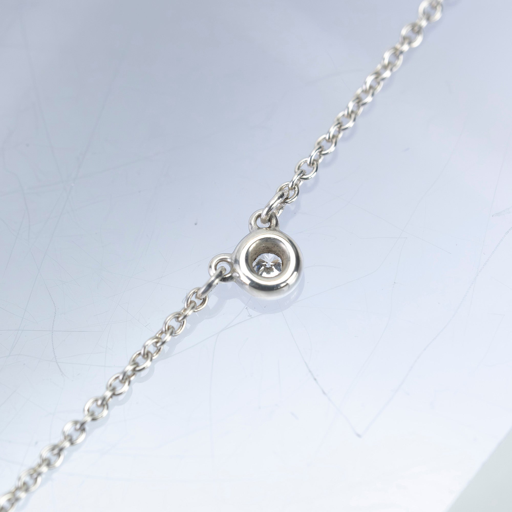 ティファニー バイザヤード ネックレス ダイヤモンド シルバー925 エルサ・ペレッティ 【箱・保存袋付】（2）