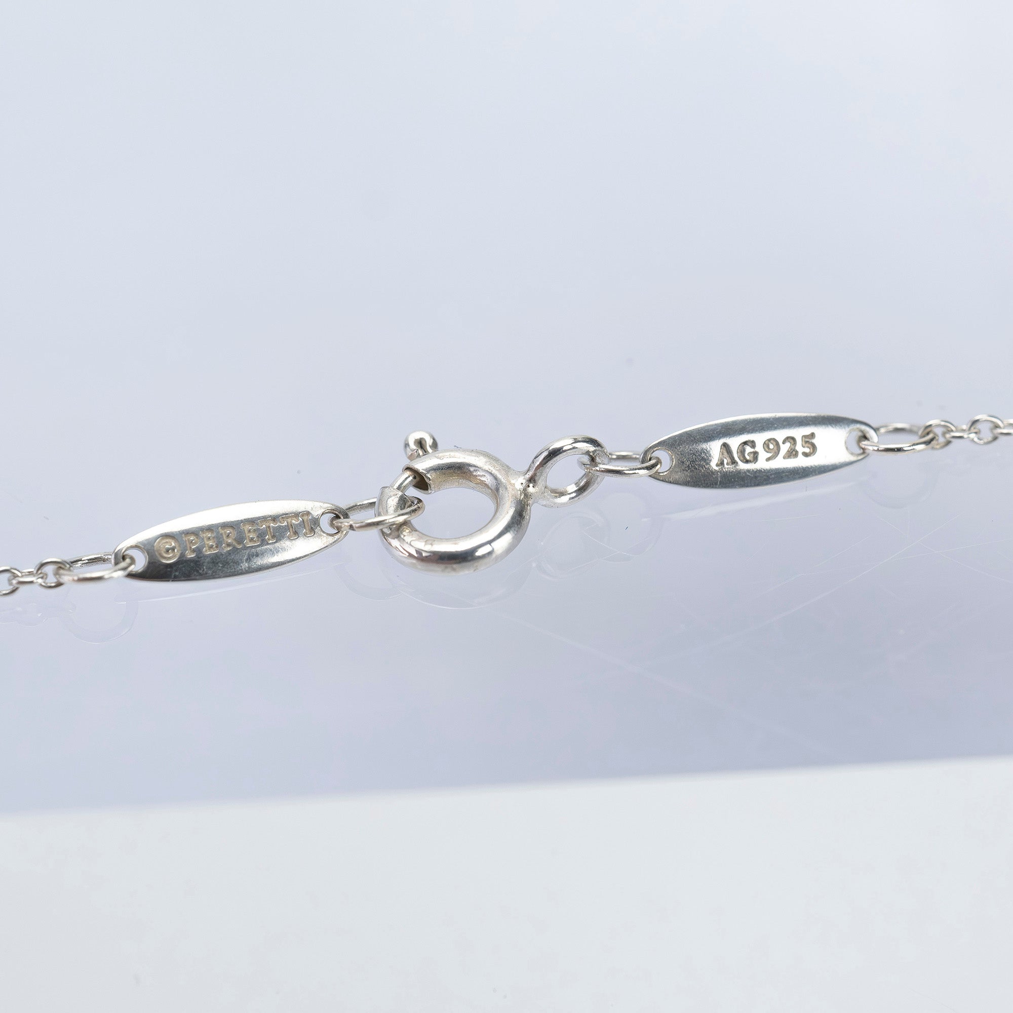 ティファニー バイザヤード ネックレス ダイヤモンド シルバー925 エルサ・ペレッティ 【箱・保存袋付】（2）