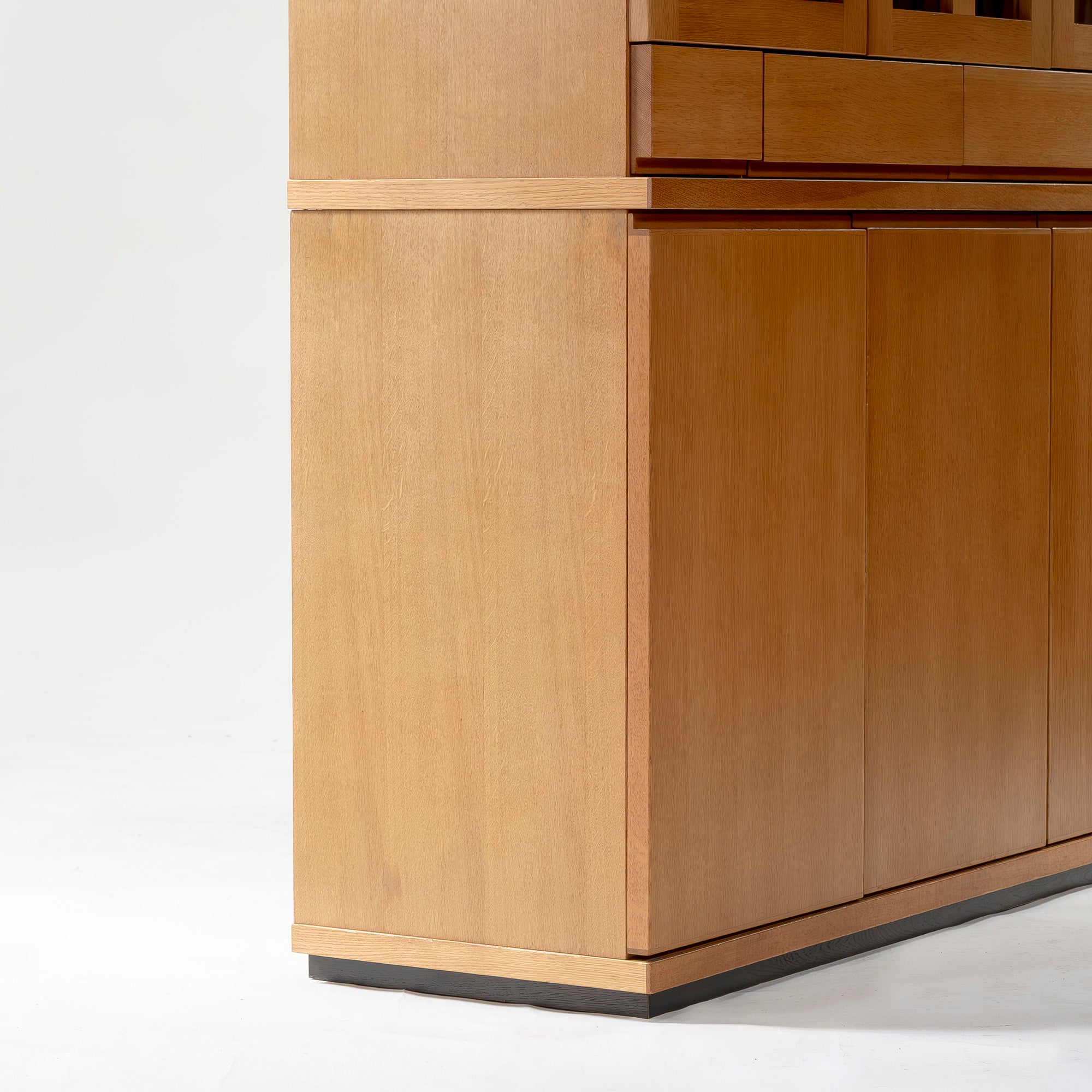 Kashiwa Woodwork KASHIWA China Cabinet, Kitchen Board, 170cm Wide, Oak Wood, Lattice Glass, Hida Japanese Furniture, Large Capacity, Japanese Modern, Natural Modern, Nordic, Living Room Storage