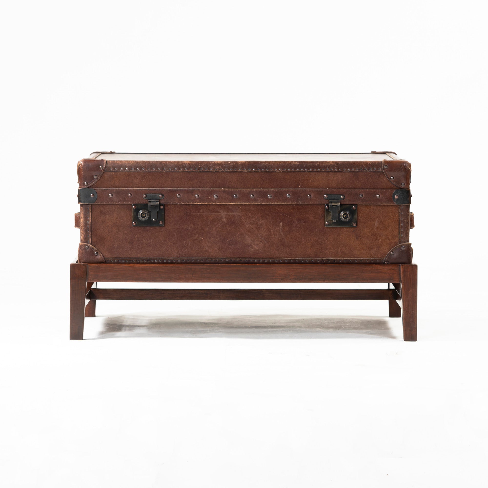 センターテーブル ハロ HALO WATSON MEDIUM TRUNK トランクテーブル レザー 専用スタンド付 ヴィンテージ風 アンティーク アスプルンド
