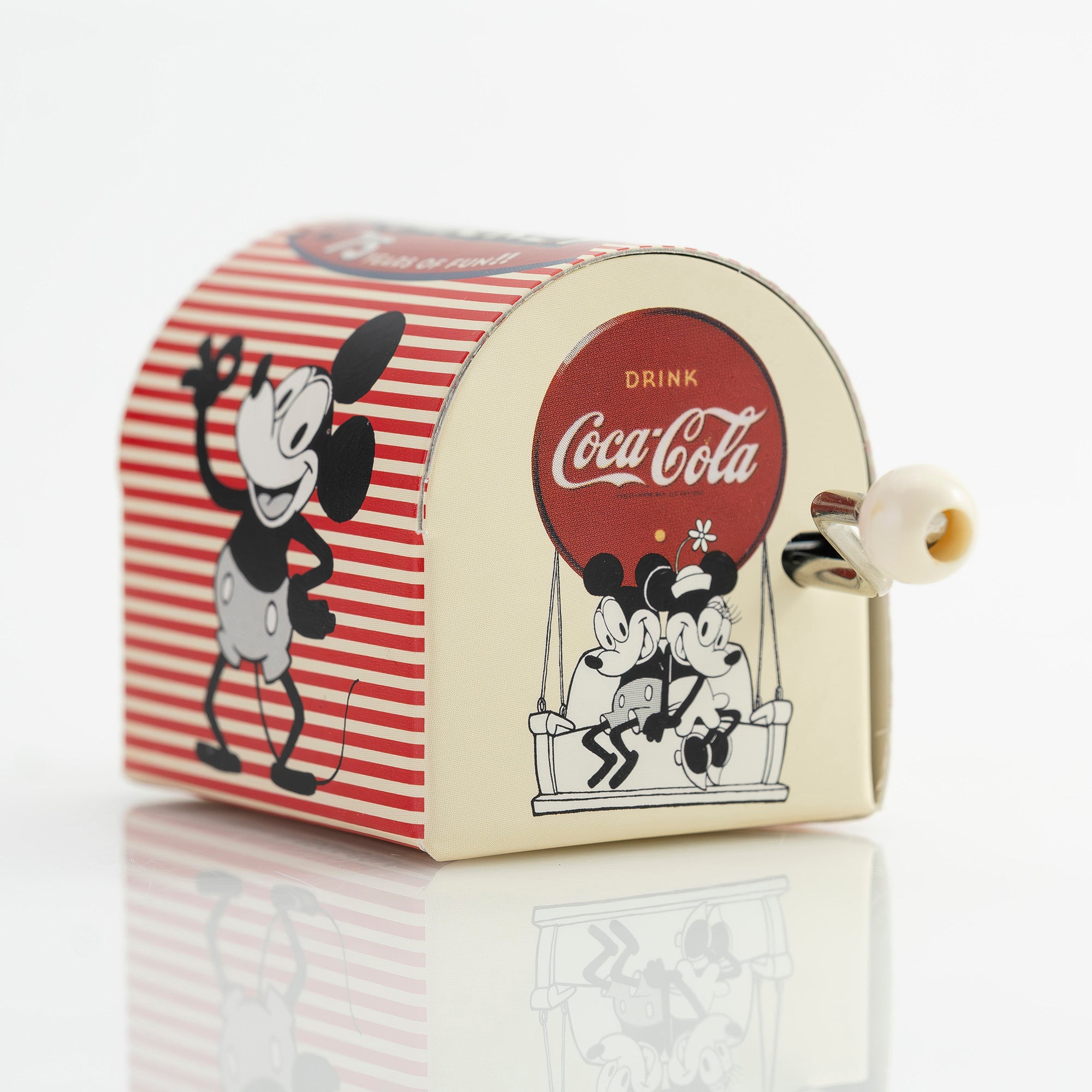 コカ・コーラ × ディズニー ミッキー75周年 手回しオルゴール It’s a Small World Sankyo製 箱付 2003年記念 コラボ限定【箱付】