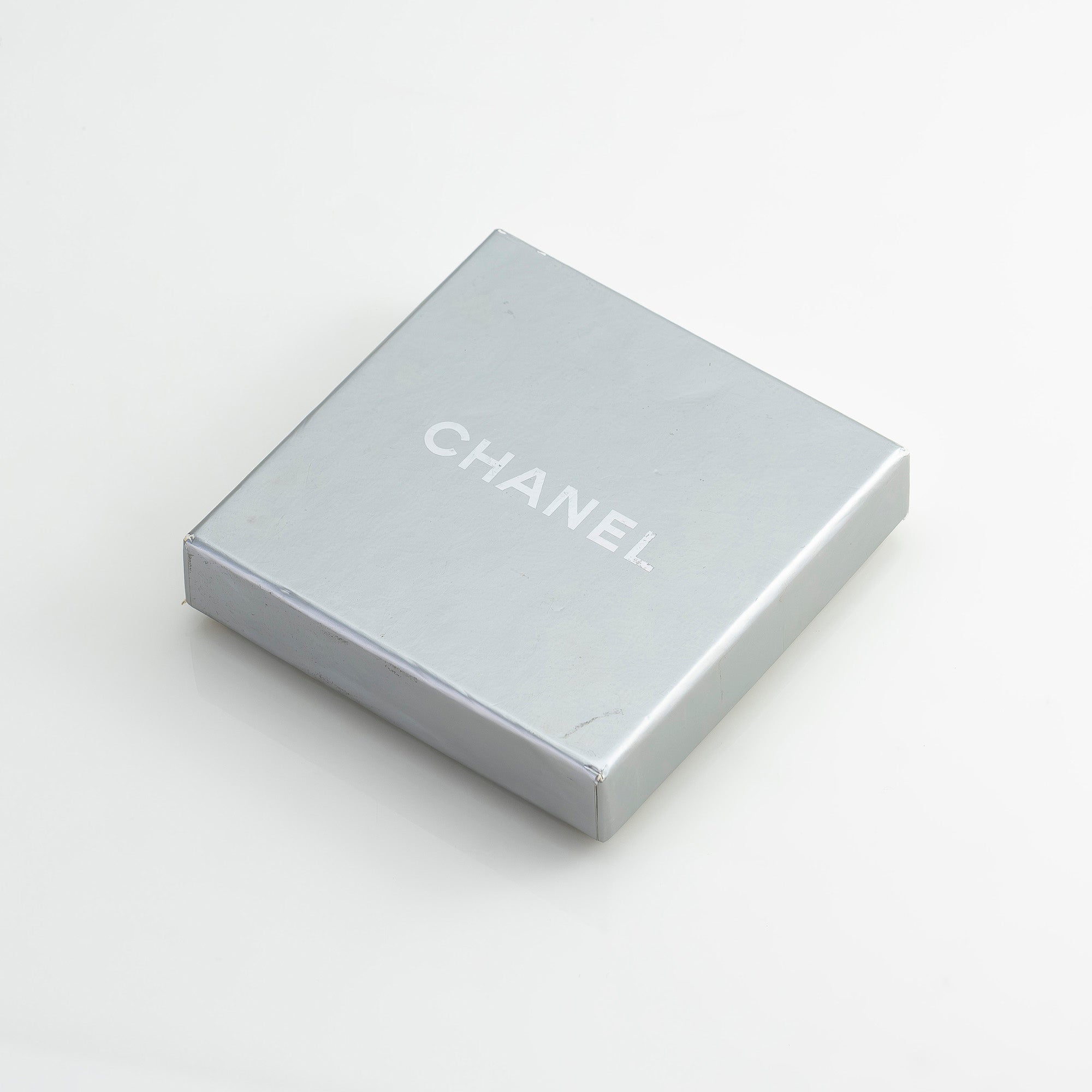 シャネル CHANEL シルバーリング 2本セット 指輪 約13号／約13号やや大きめ ロゴ刻印 ミニマルデザイン レディース ヴィンテージ【箱付】
