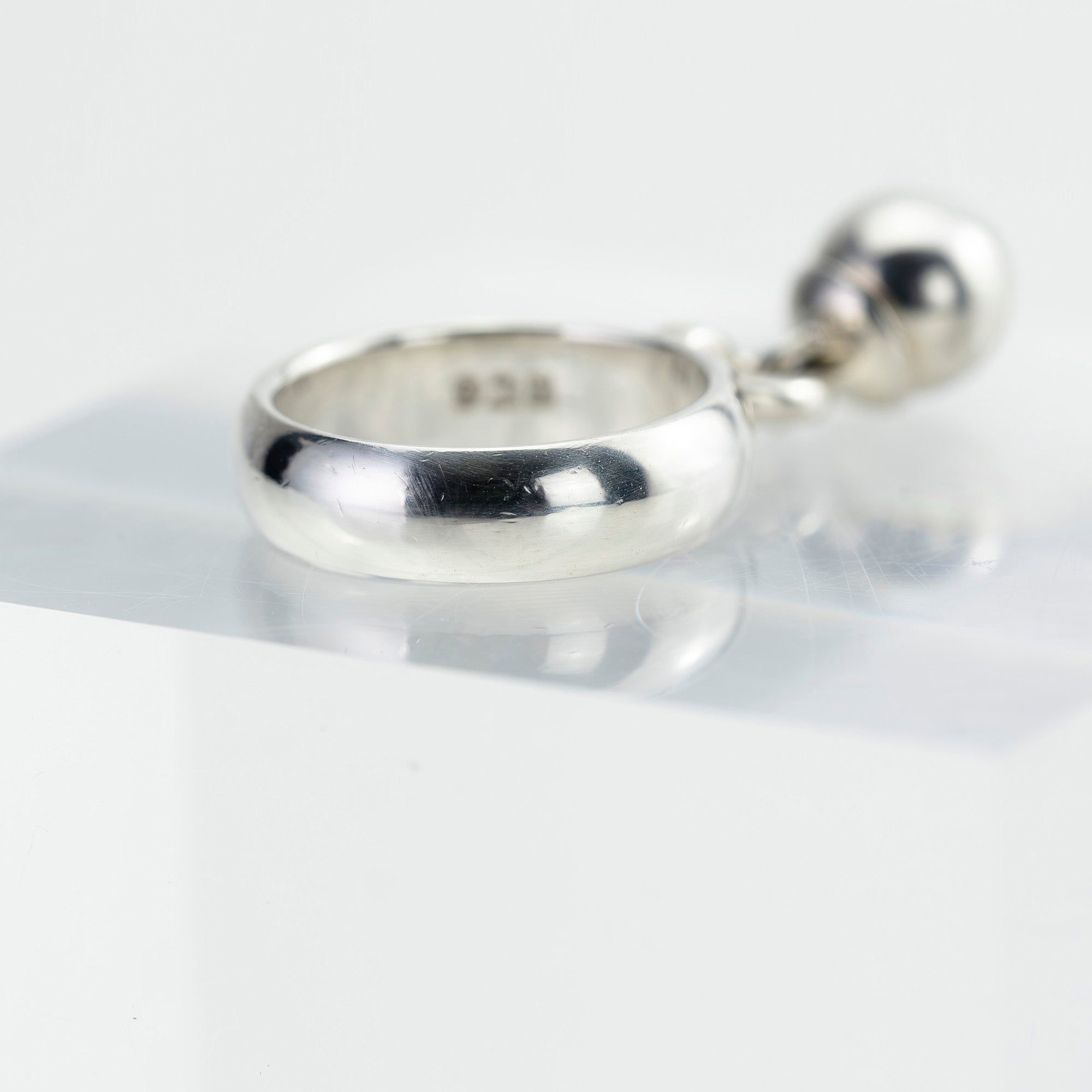ティファニー Tiffany & Co. ボール ダングル リング シルバー 925  約8号 レディース 指輪 ヴィンテージ