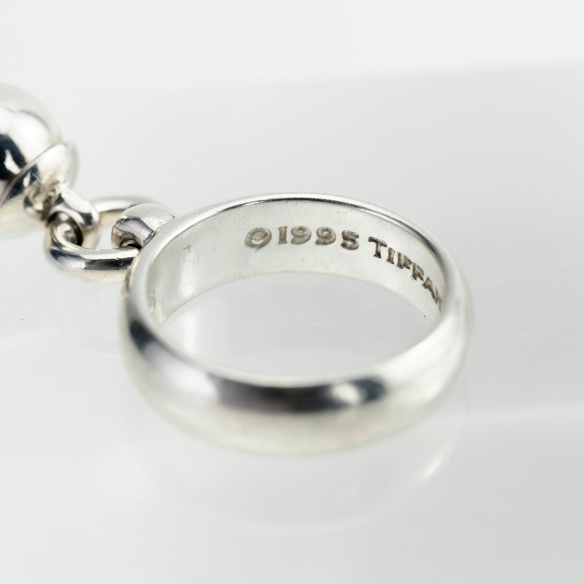 ティファニー Tiffany & Co. ボール ダングル リング シルバー 925  約8号 レディース 指輪 ヴィンテージ