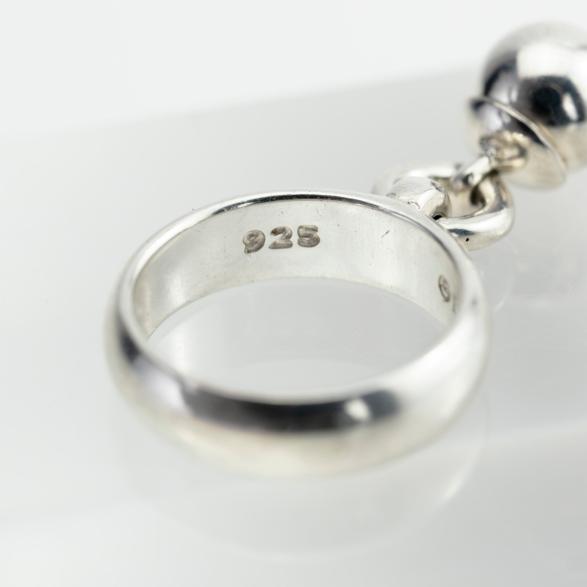 ティファニー Tiffany & Co. ボール ダングル リング シルバー 925  約8号 レディース 指輪 ヴィンテージ