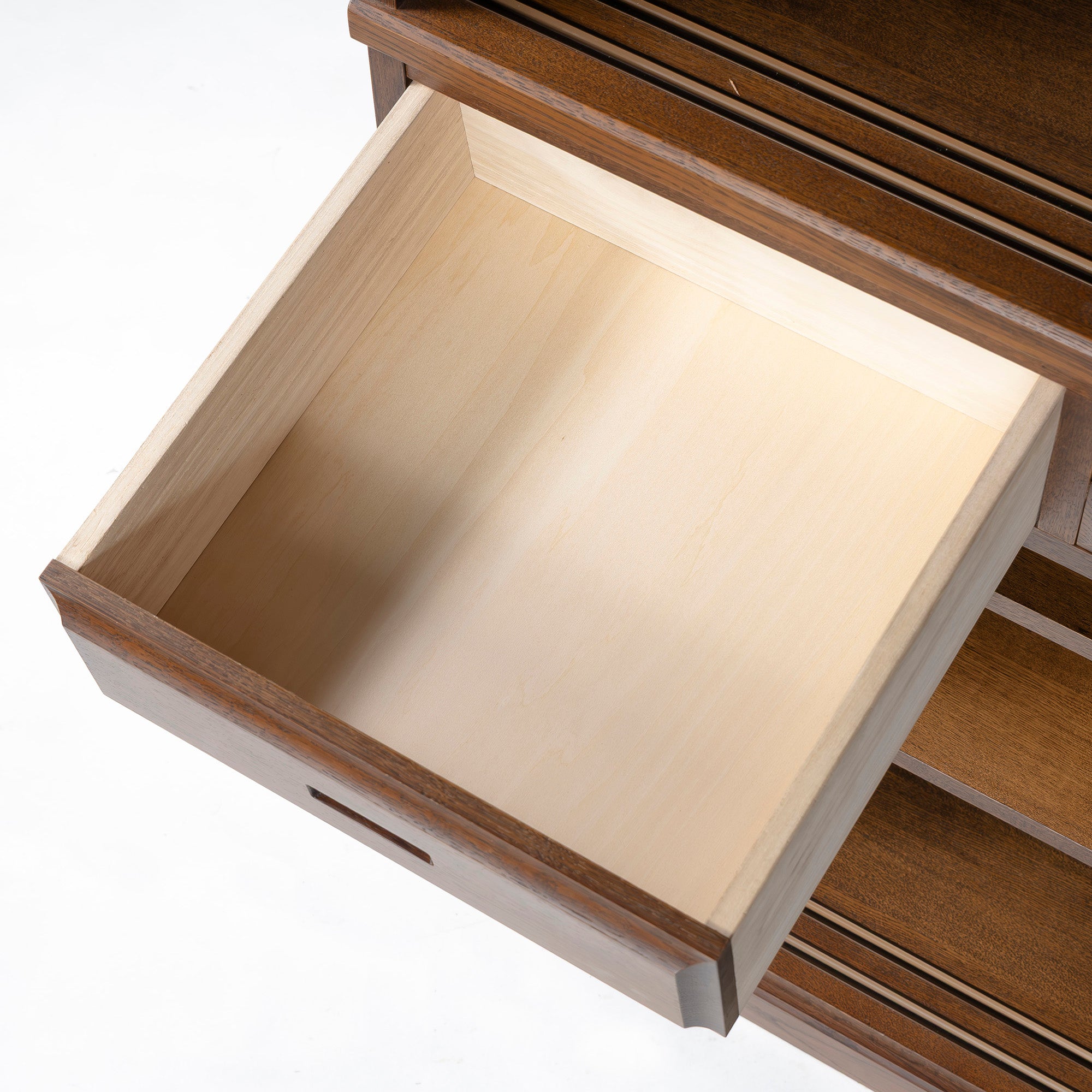 食器棚 旭川家具 クリエイトファニチャー CREATE FURNITURE 旭 水屋箪笥 ナラ材 オーク材 幅120 キッチンボード ダイニングボード 和モダン