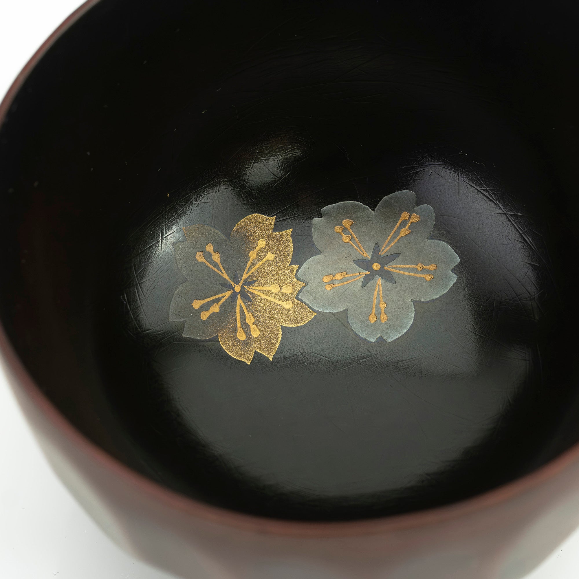 輪島塗 亀甲型 春秋蒔絵 吸物椀 五客 金地 蓋付椀 汁椀 懐石 和食器