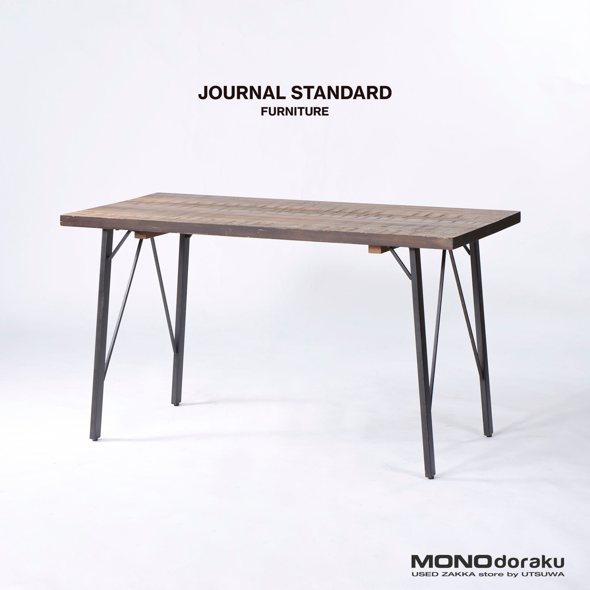 journal standard Furniture CHINON ダイニングテーブル S w130 杉古材 アイアン