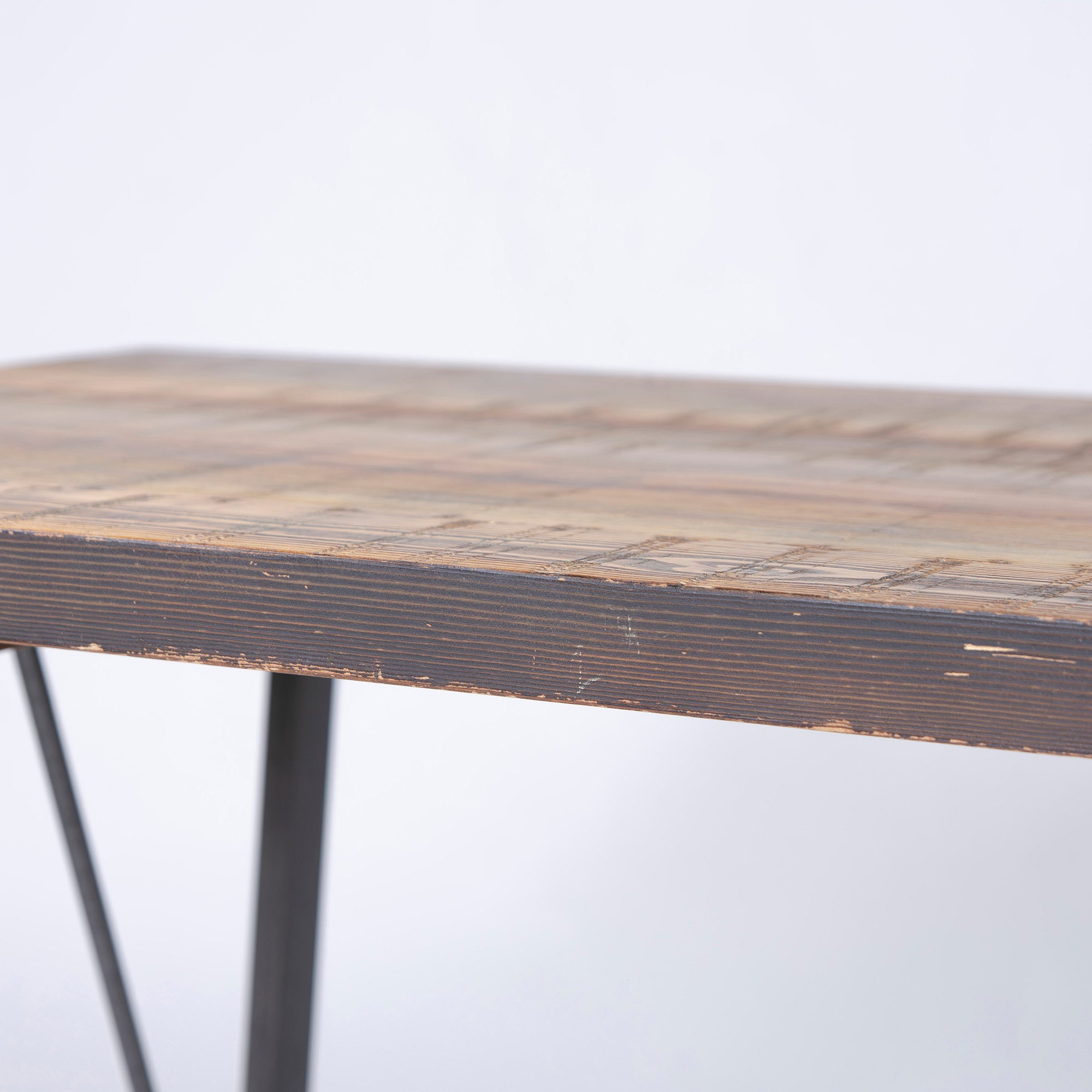 journal standard Furniture CHINON ダイニングテーブル S w130 杉古材 アイアン