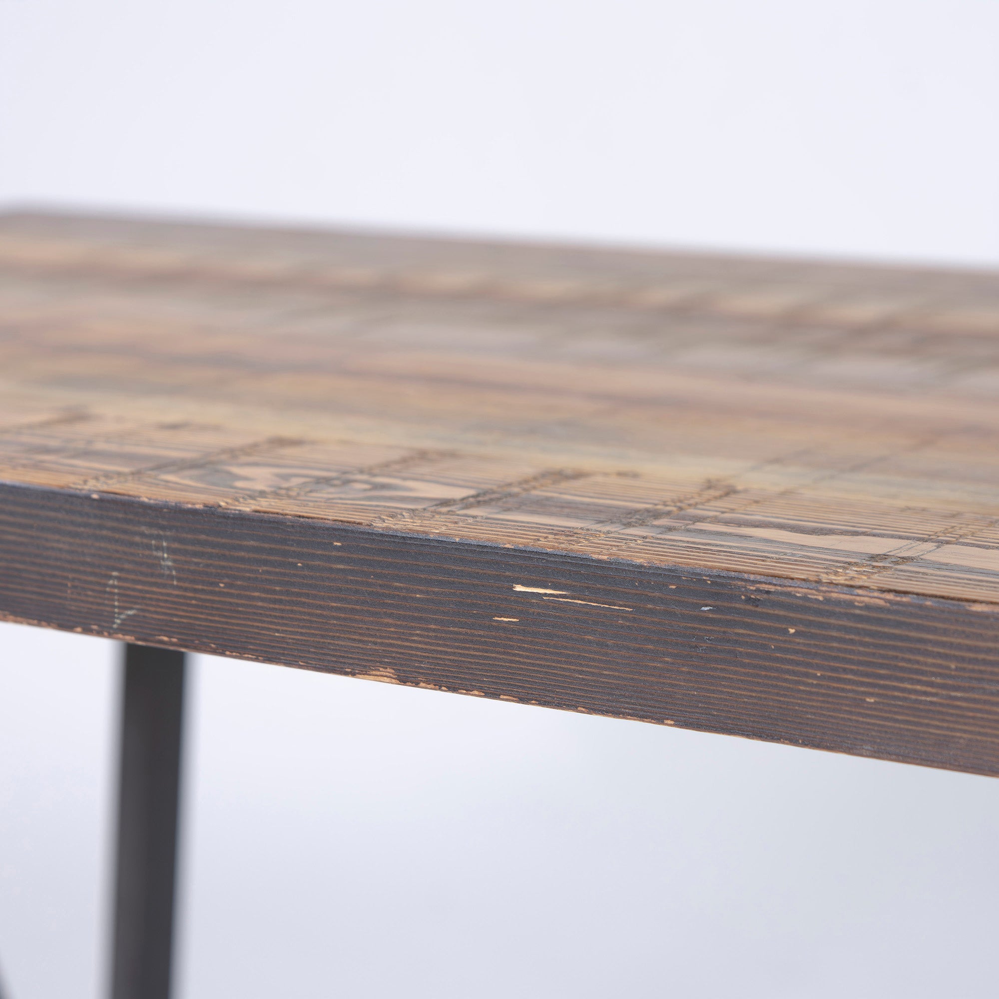 journal standard Furniture CHINON ダイニングテーブル S w130 杉古材 アイアン