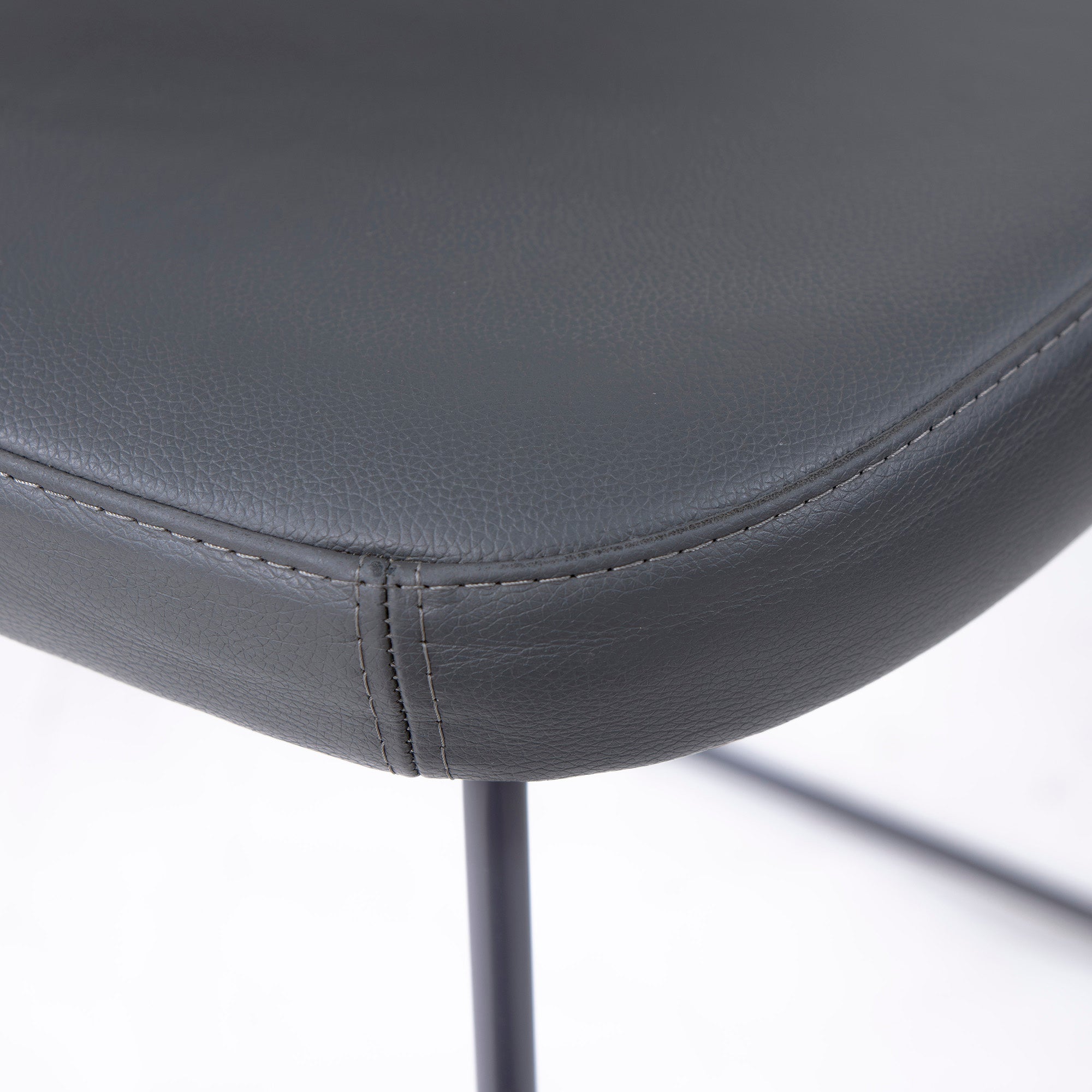 Calligaris Connubia NEW YORK CB1022 ダイニングチェア(1) 本革 レザー グレー