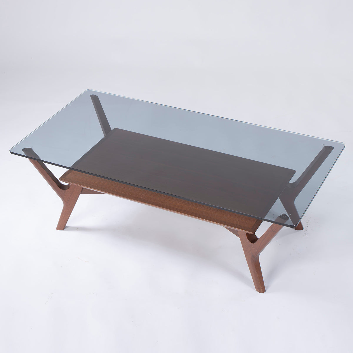 冨士ファニチア FUJI FURNITURE Koti コティ T4160M センターテーブル ウォールナット材 ガラス天板