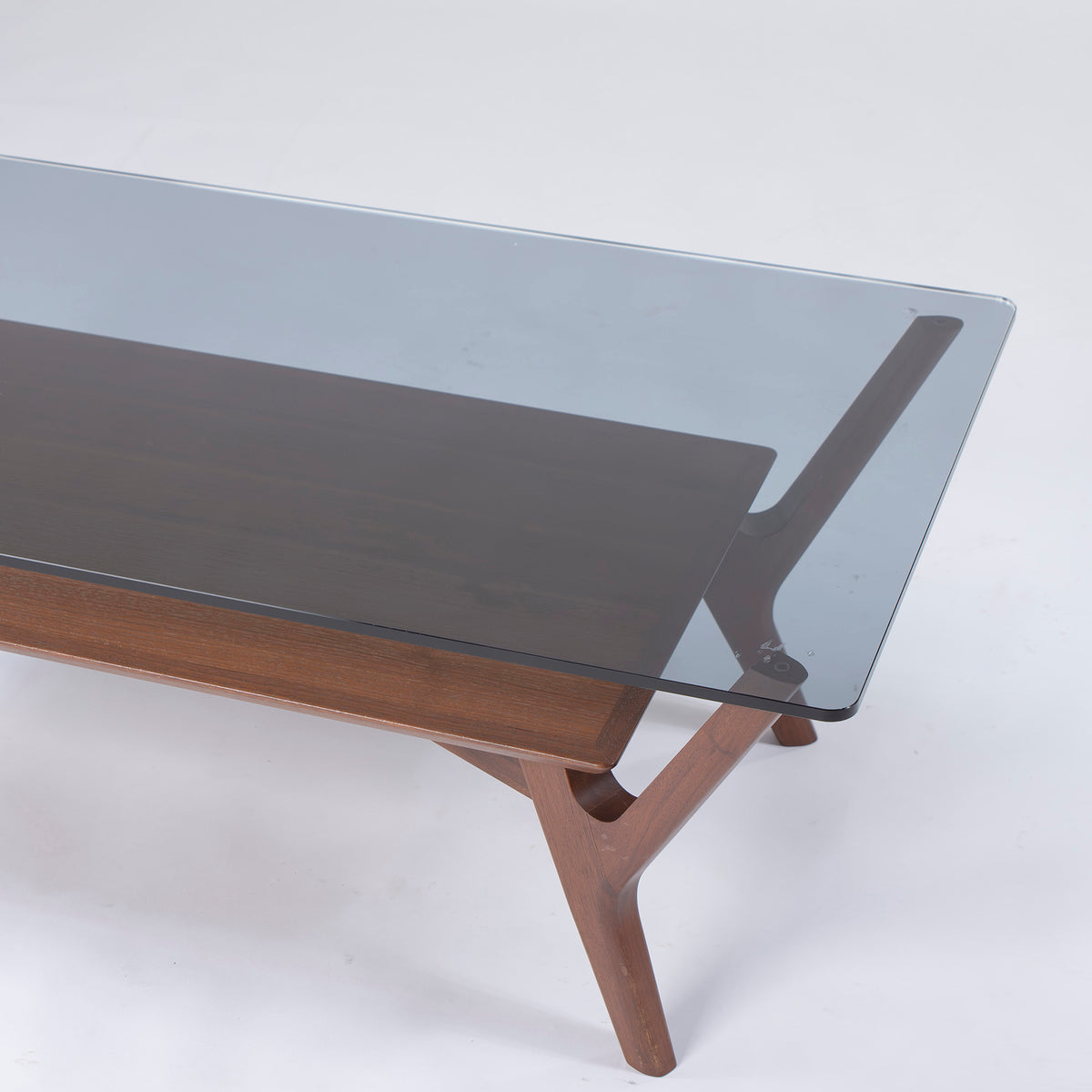 冨士ファニチア FUJI FURNITURE Koti コティ T4160M センターテーブル ウォールナット材 ガラス天板