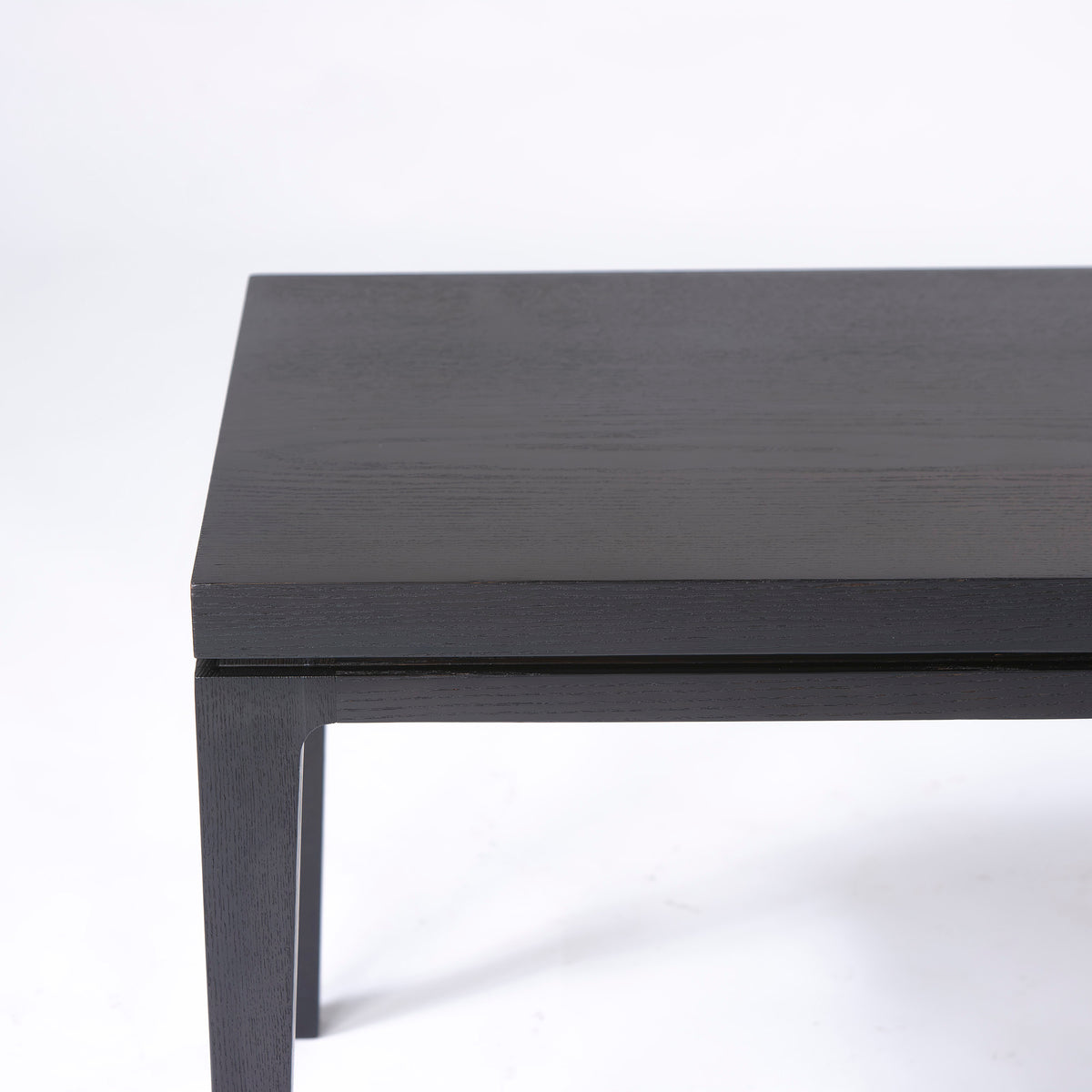 TIME & STYLEセンターテーブル  アッシュ無垢材 ダークブラウン 幅90cm