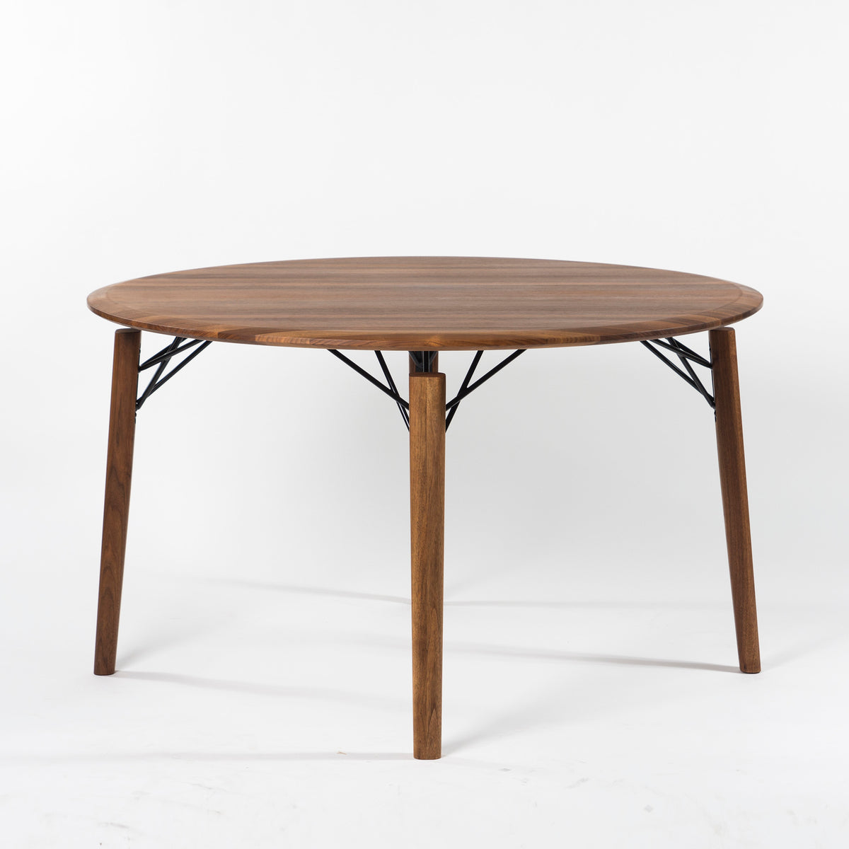 ◆美品◆ROLF BENZ/ロルフベンツ 964ラウンドダイニングテーブル アメリカンウォールナット 無垢材 オイル仕上げ デザイナーズ家具