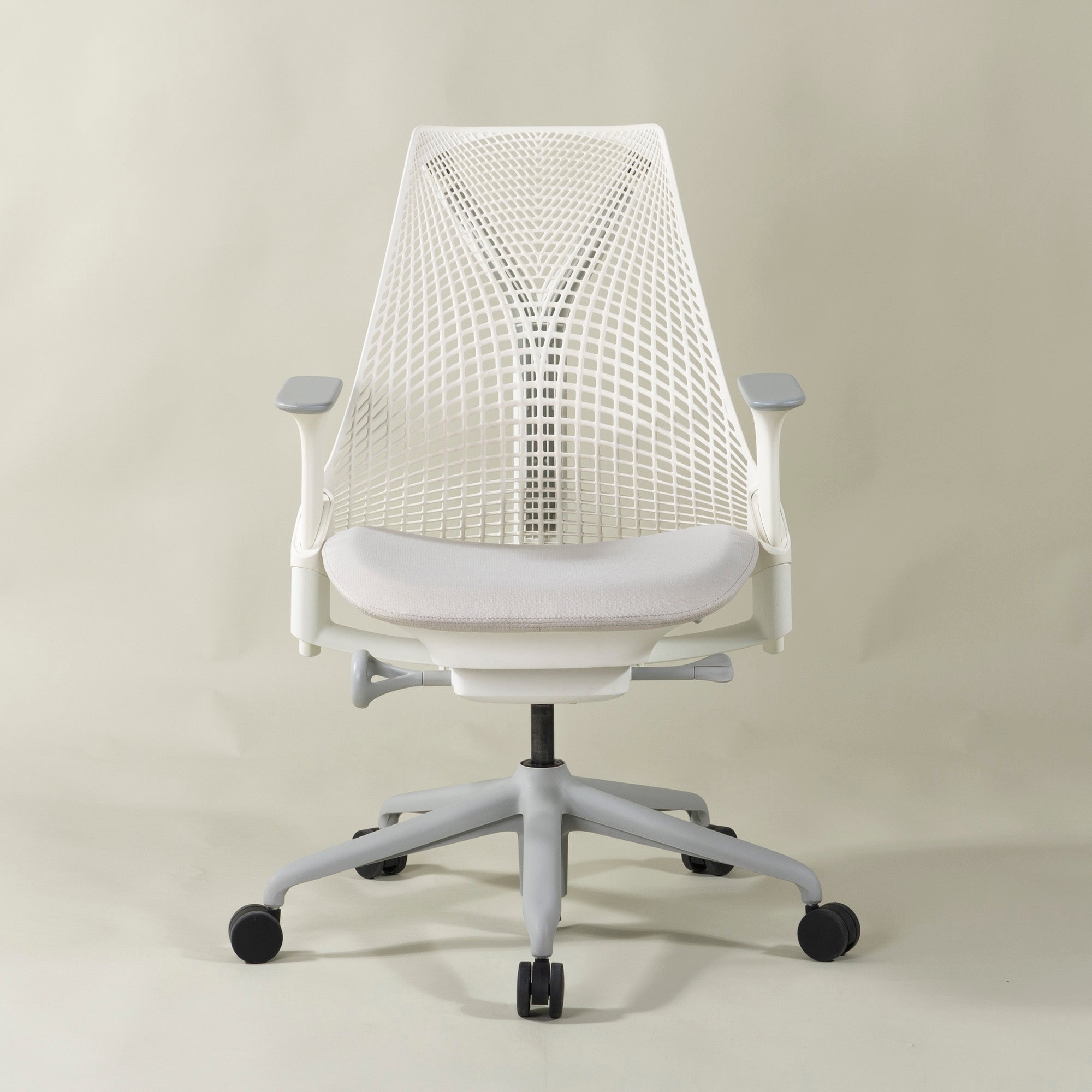 Herman Miller/ハーマンミラー セイルチェア ホワイト アジャスタブルアーム 旧仕様 デスクチェア OAチェア リモート